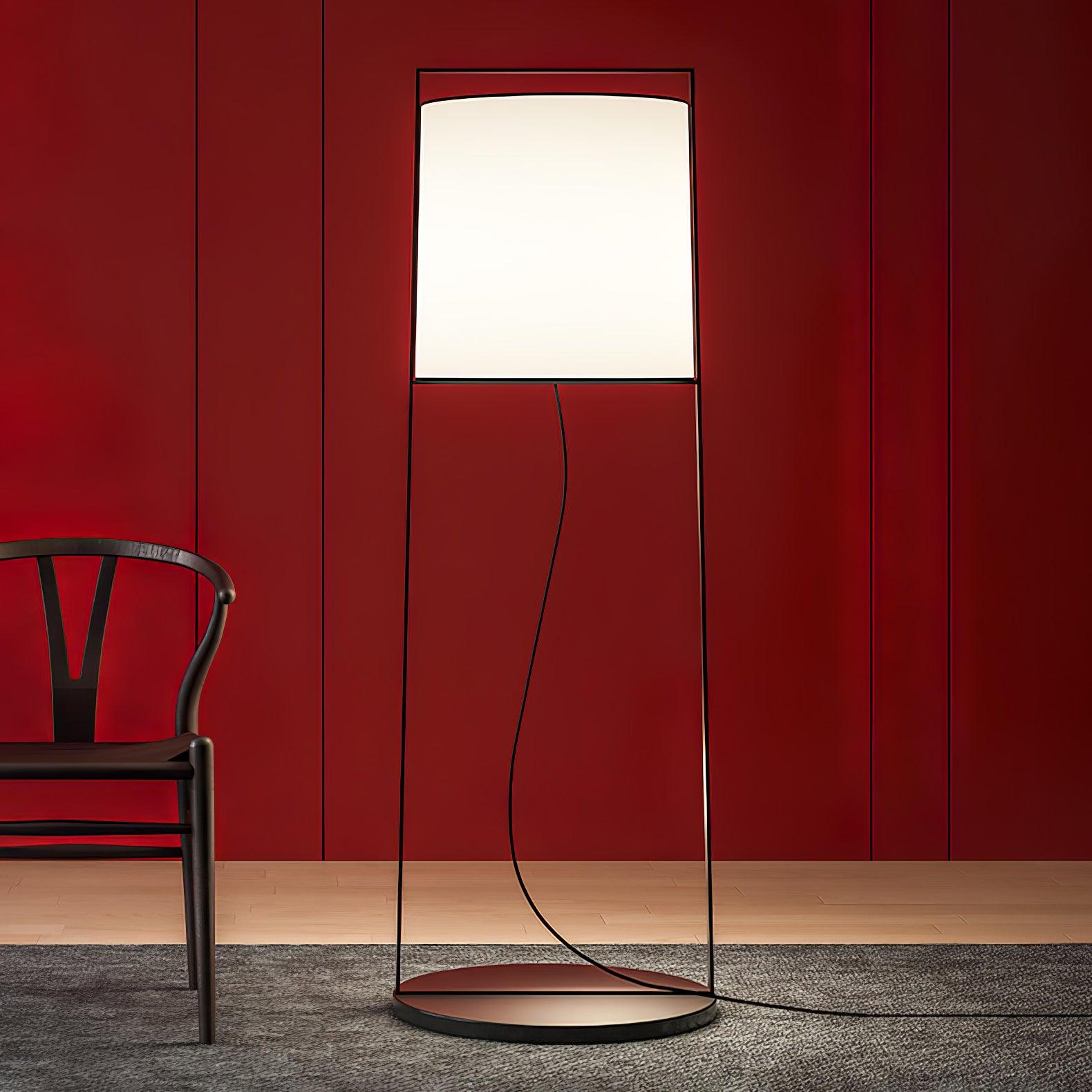 Silhouette Textile Floor Lamp - Lumpaz