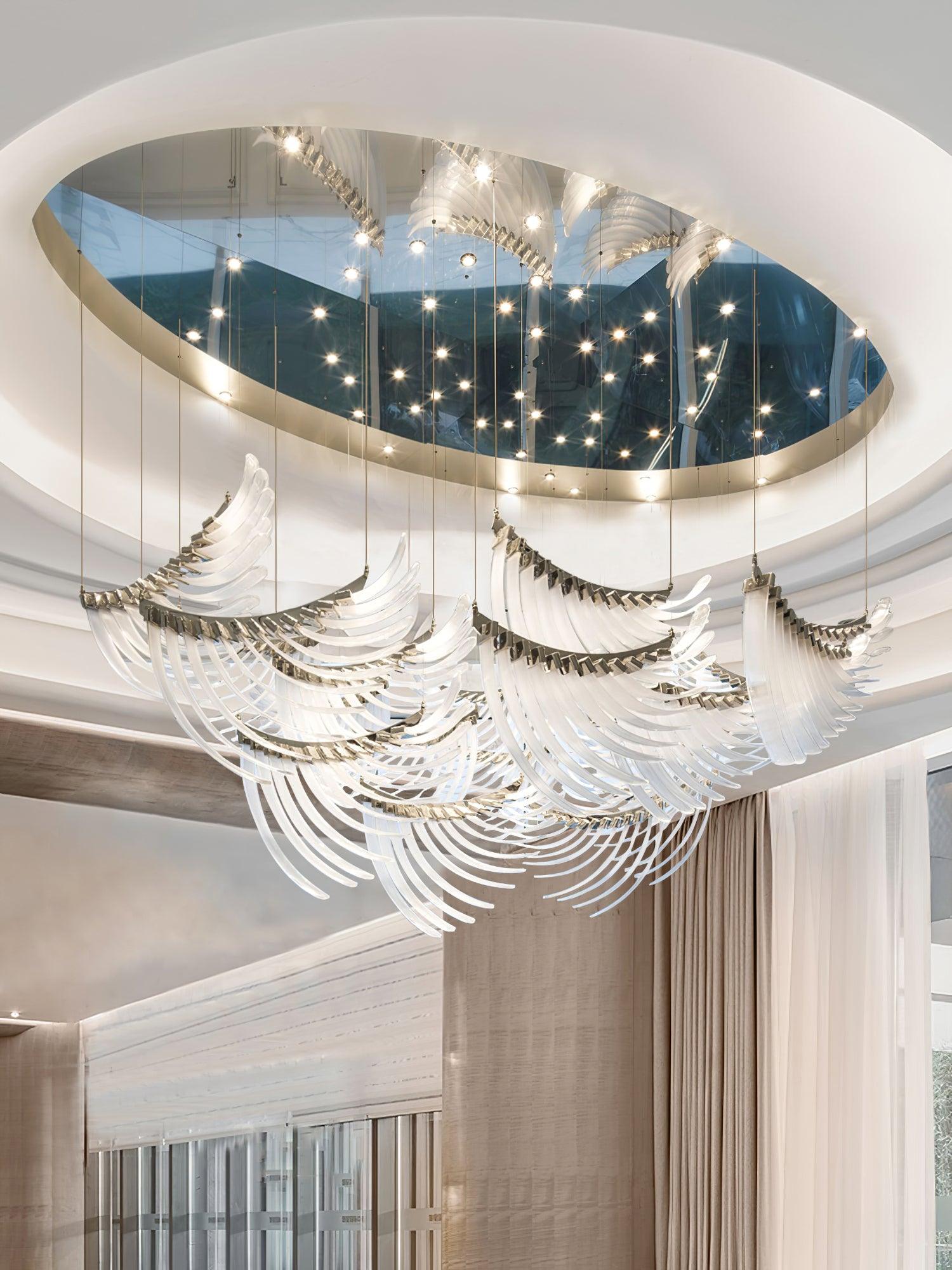 Tiered Palmette Chandelier - Lumpaz