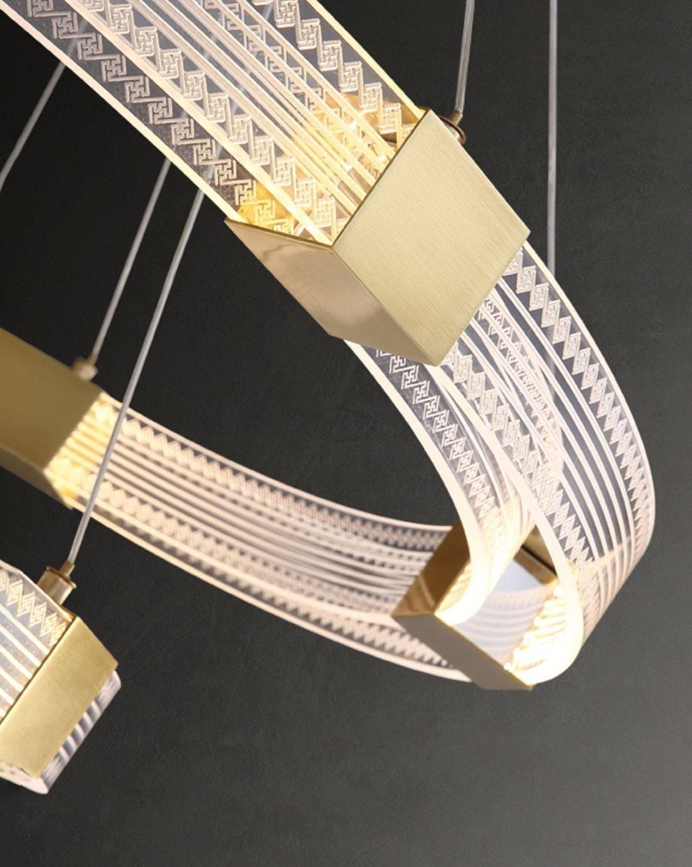 Parallel Ring LED Chandelier - Lumpaz