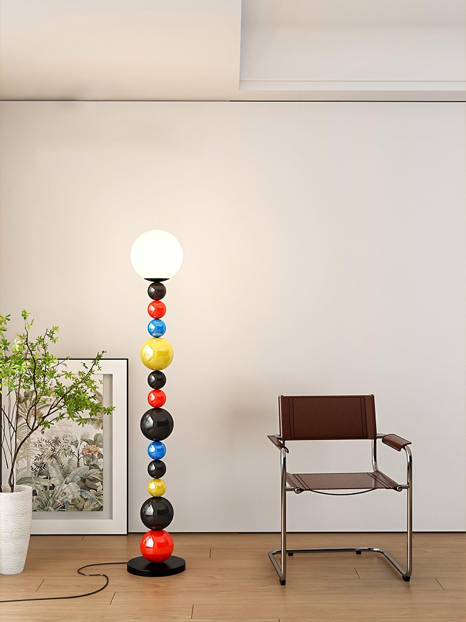 Colorful Round Ball Floor Lamp - Lumpaz