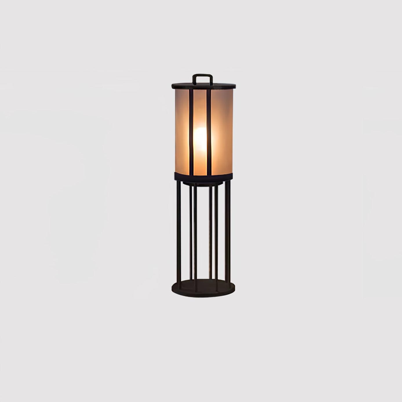 Round Pillar Acrylic Lantern Outdoor Lamp - Lumpaz