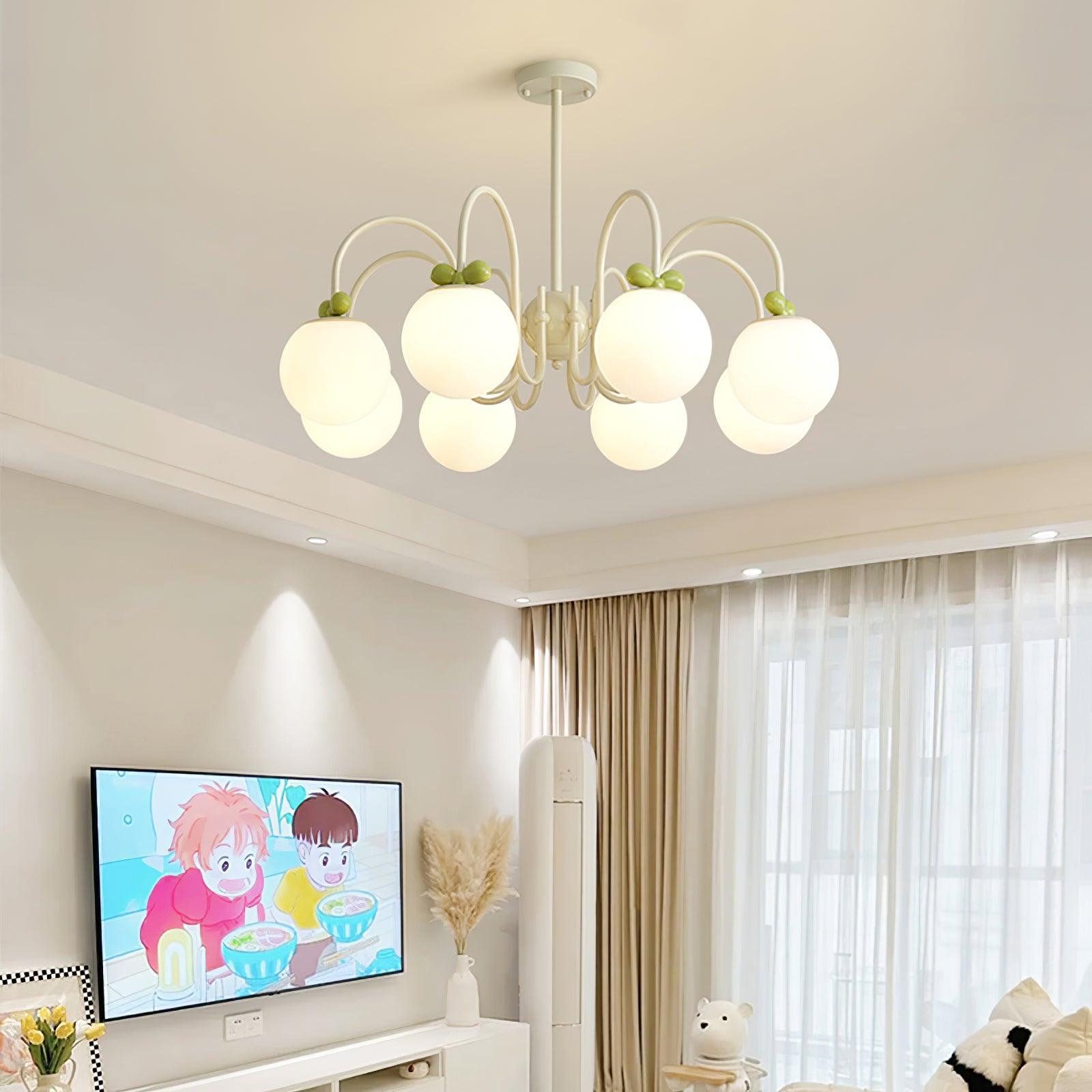 Cream Cherry Chandelier - Lumpaz