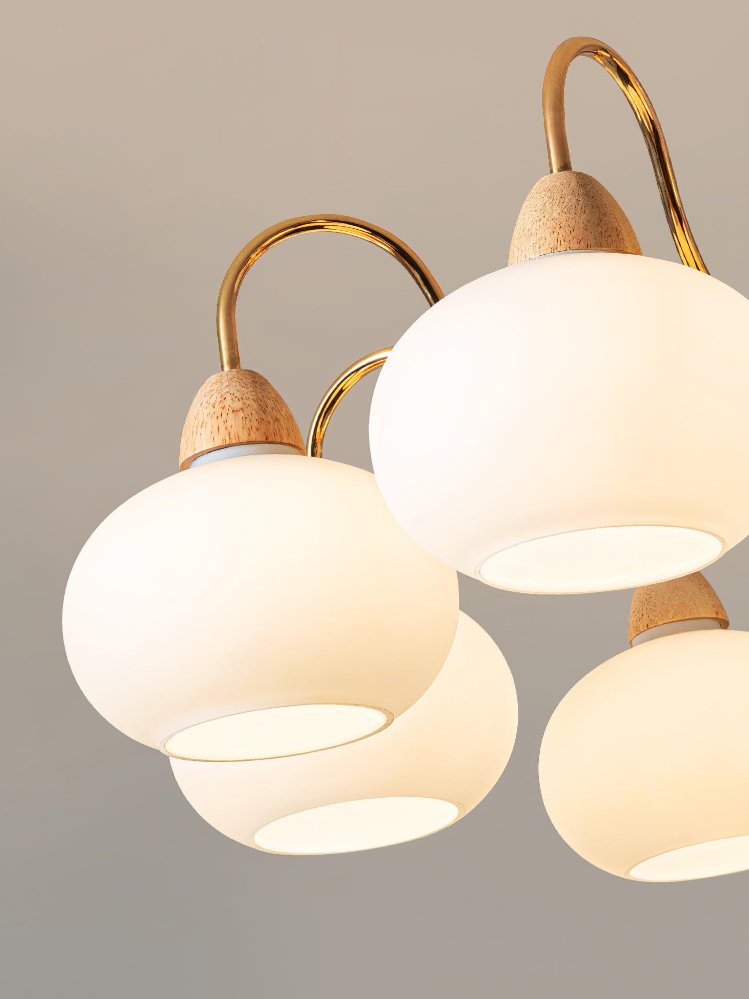 Glass Persimmon Chandelier - Lumpaz