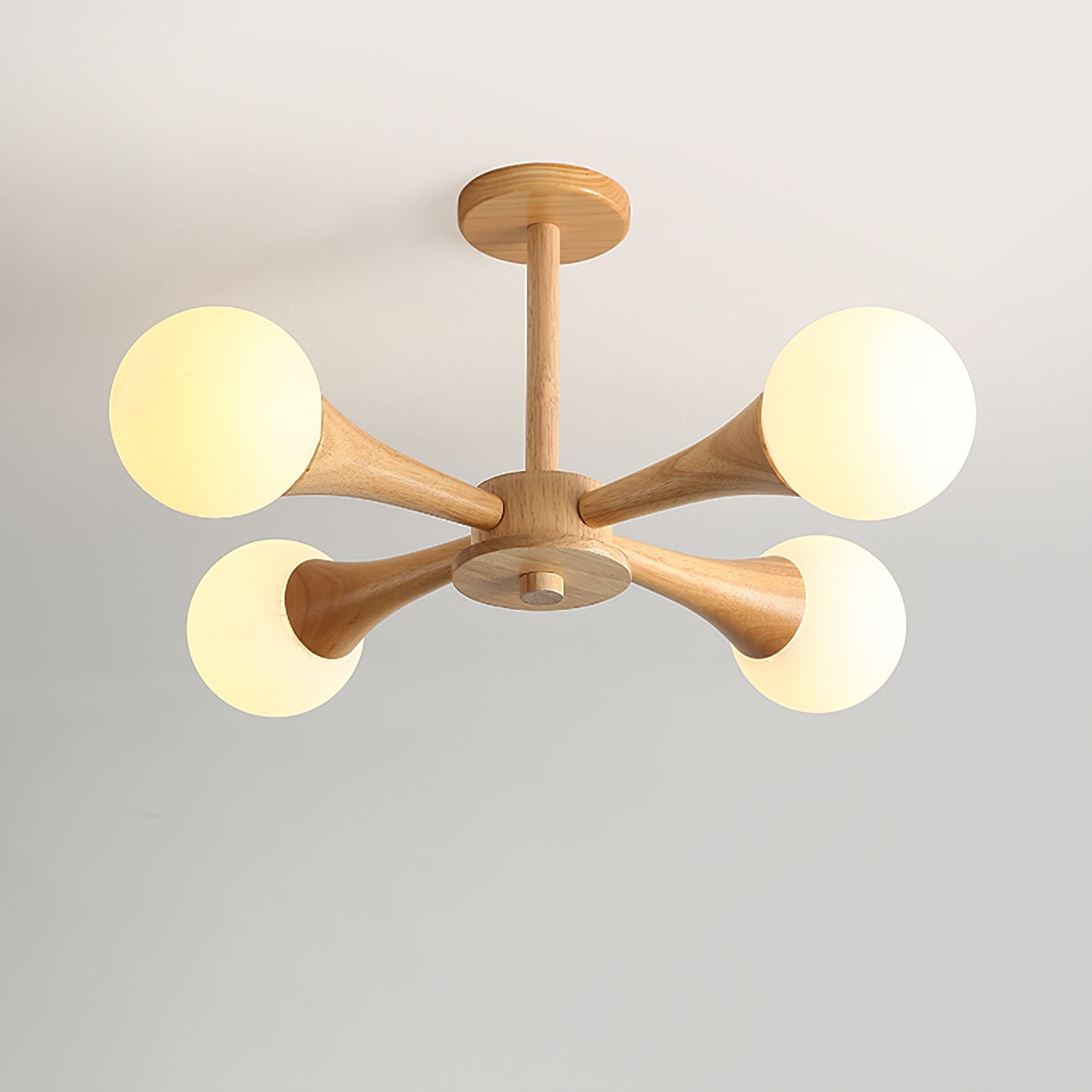 Wooden Nera Chandelier - Lumpaz