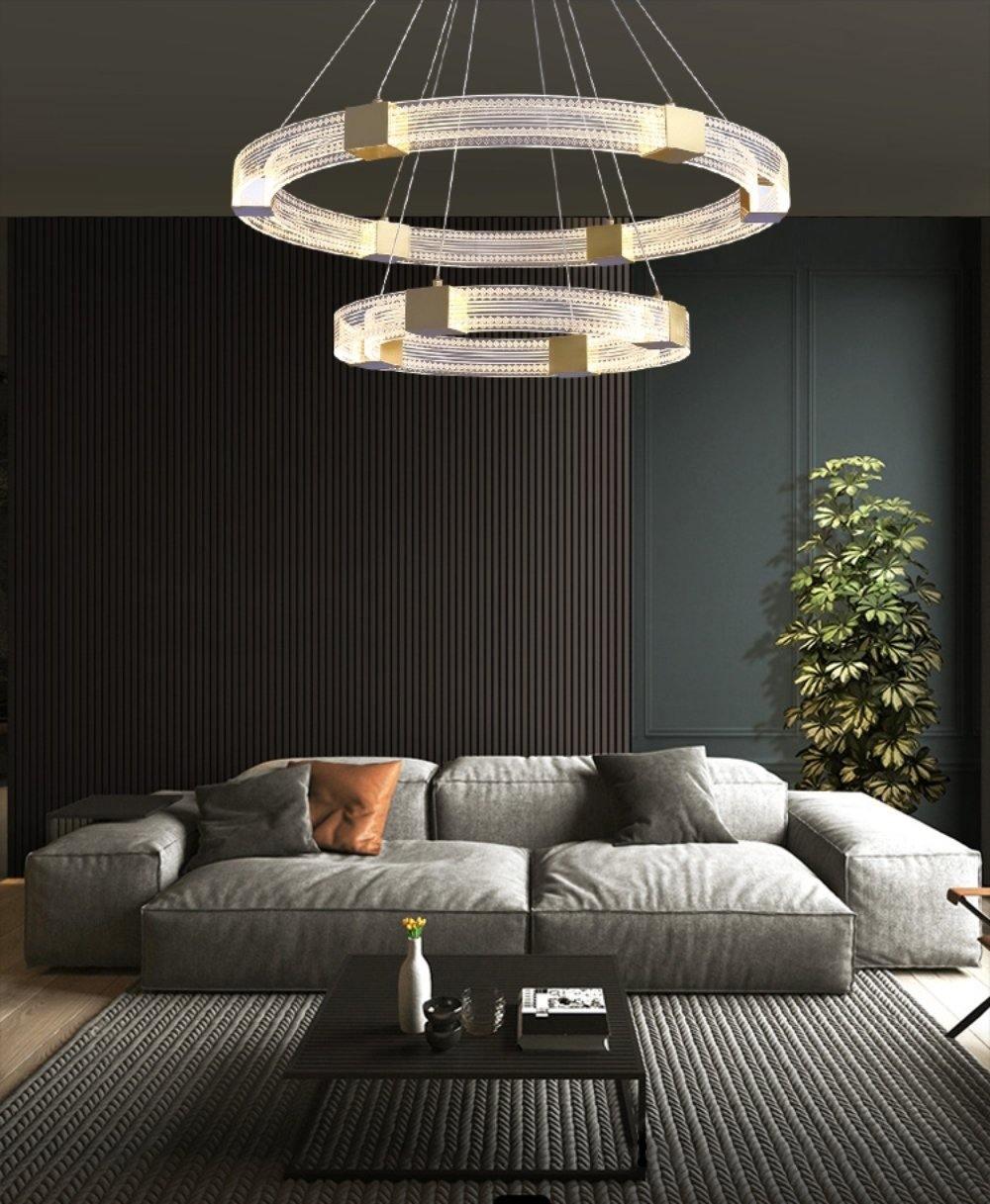 Parallel Ring LED Chandelier - Lumpaz