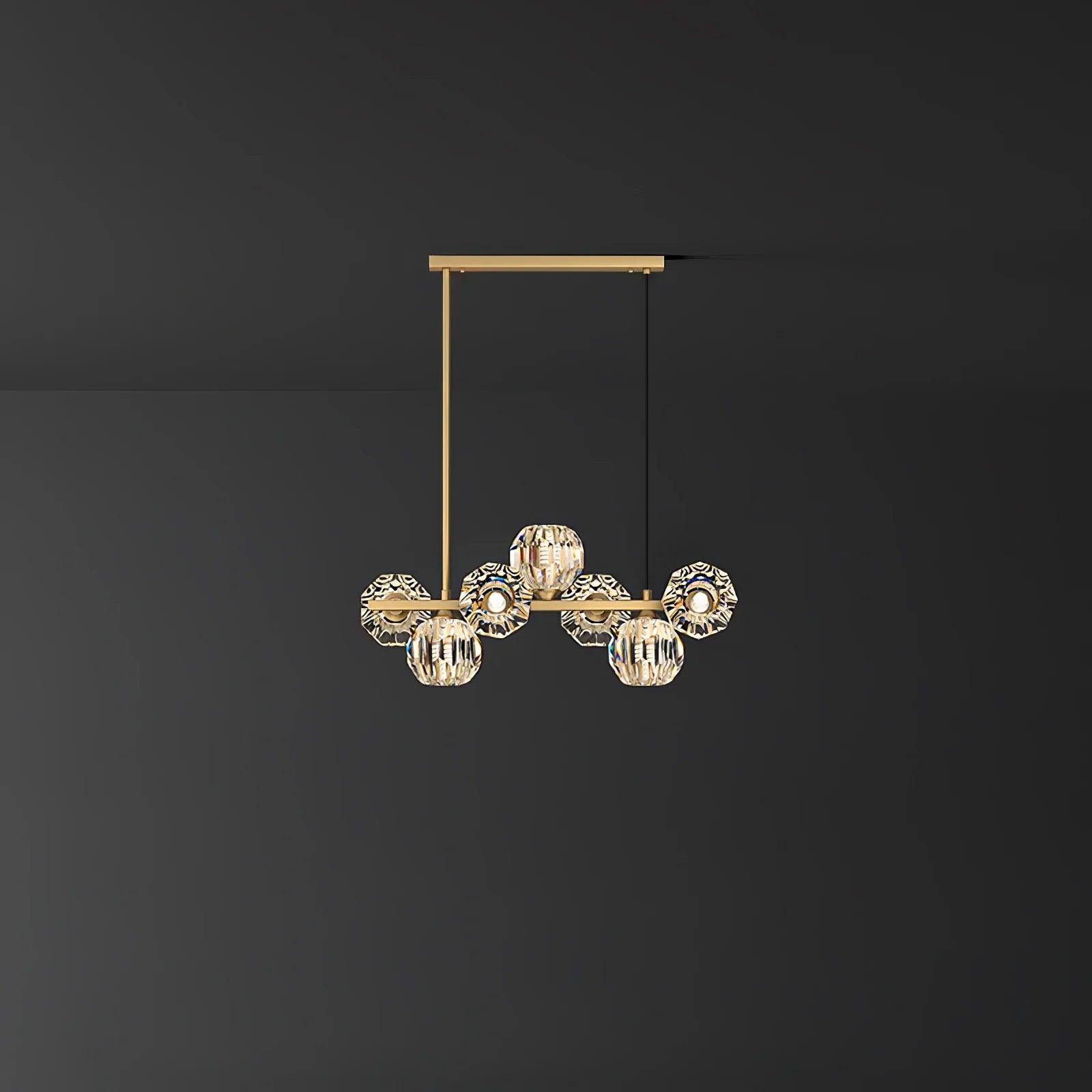 Crystal Glass Ball Chandelier - Lumpaz