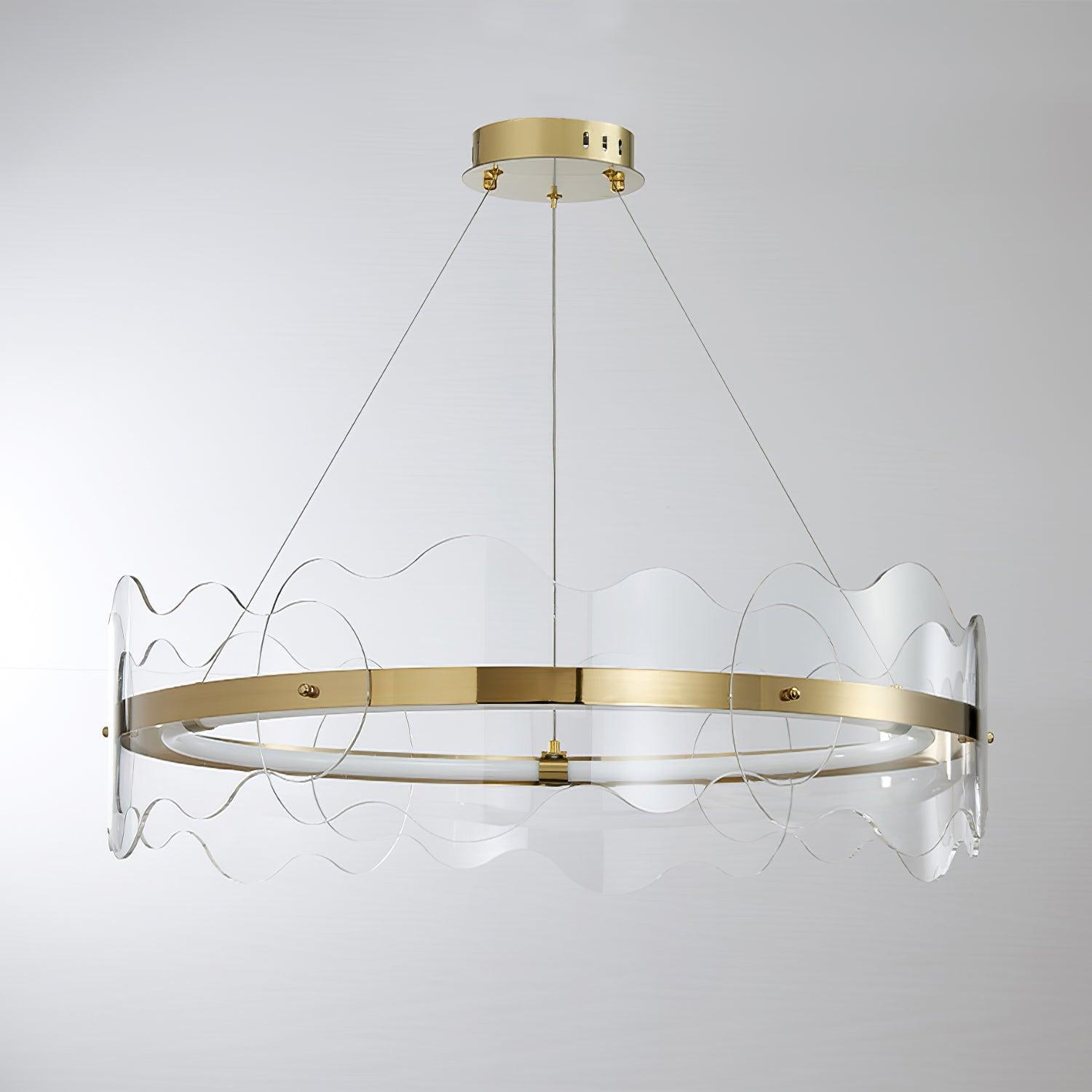 Acrylic Wave Chandelier - Lumpaz