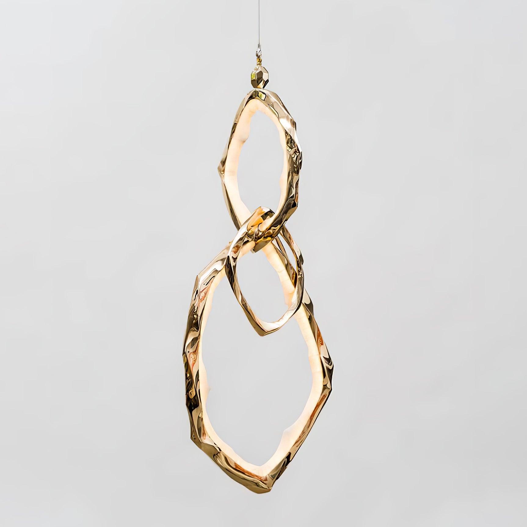 Cloud Rings Series Brass Chandelier - Lumpaz