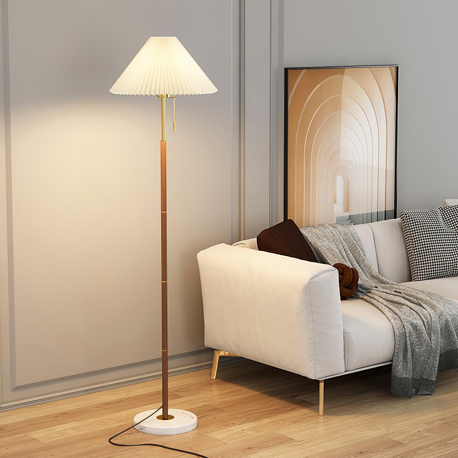 Vintage Pleated Floor Lamp - Lumpaz