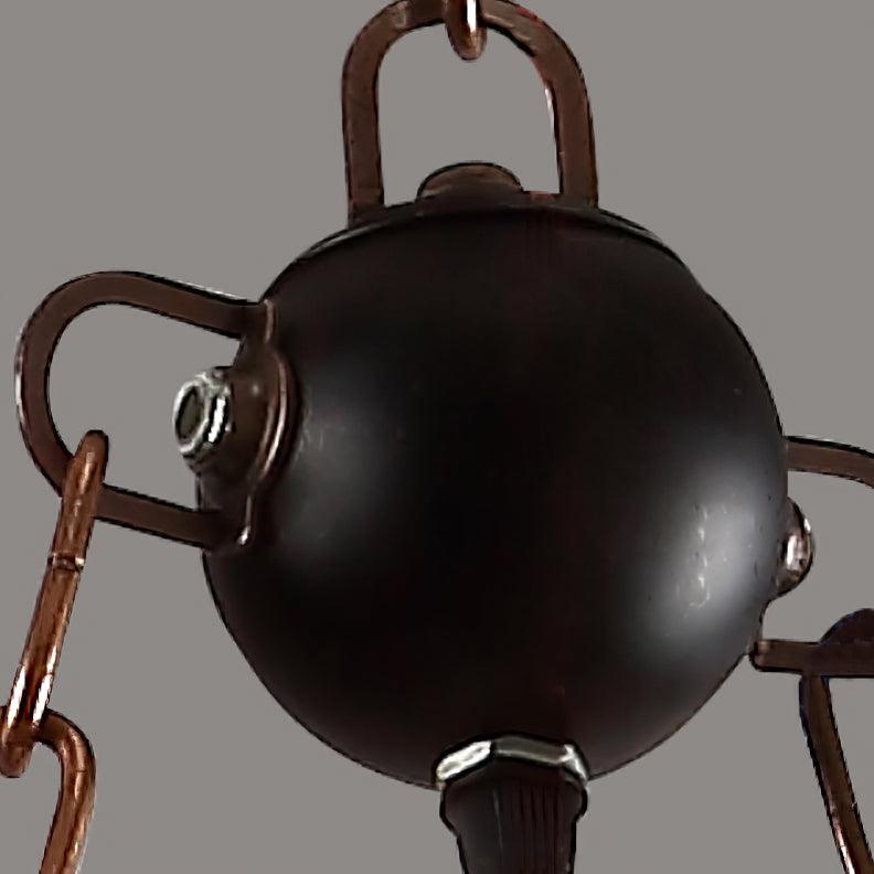 Vintage Wood Glass Chandeliers - Lumpaz