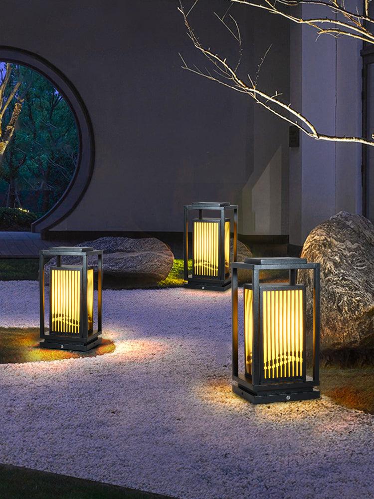 Modern Square Cage Garden Light - Lumpaz