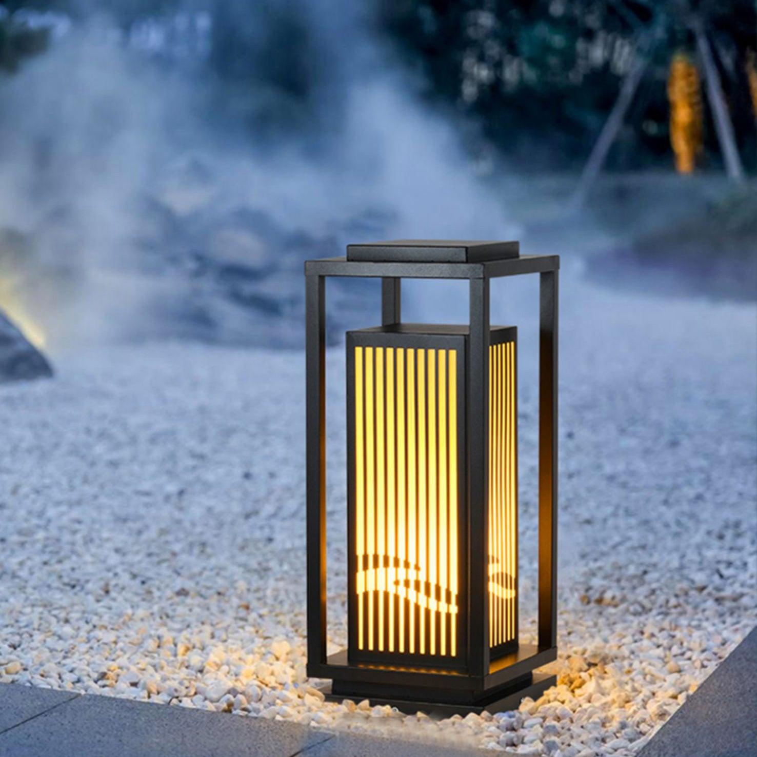Modern Square Cage Garden Light - Lumpaz