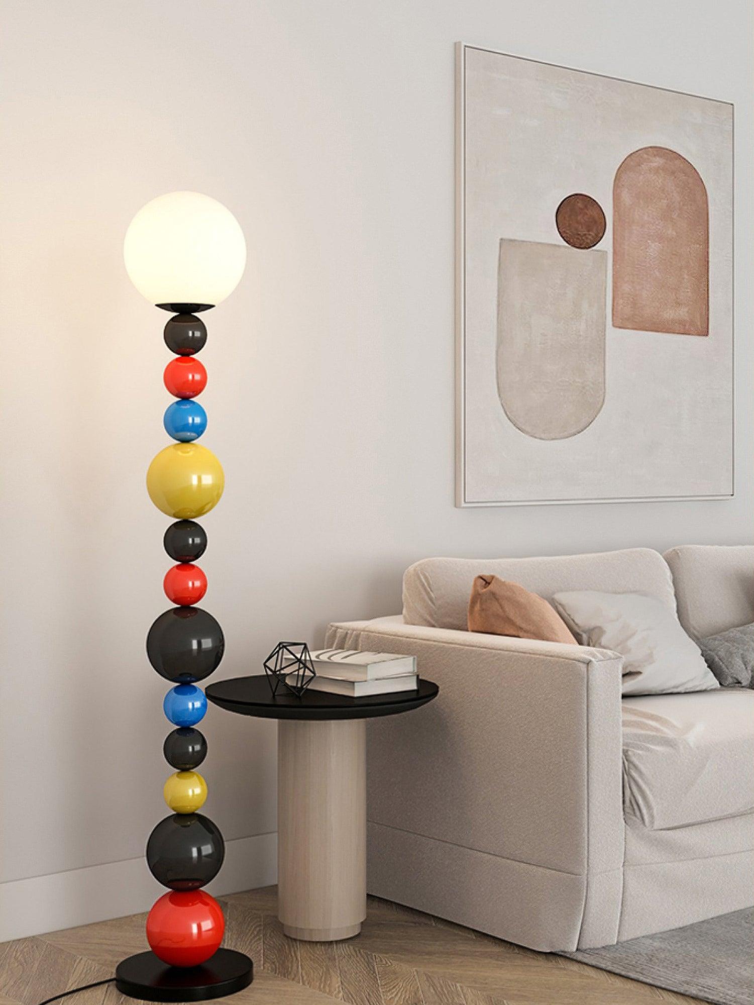 Colorful Round Ball Floor Lamp - Lumpaz