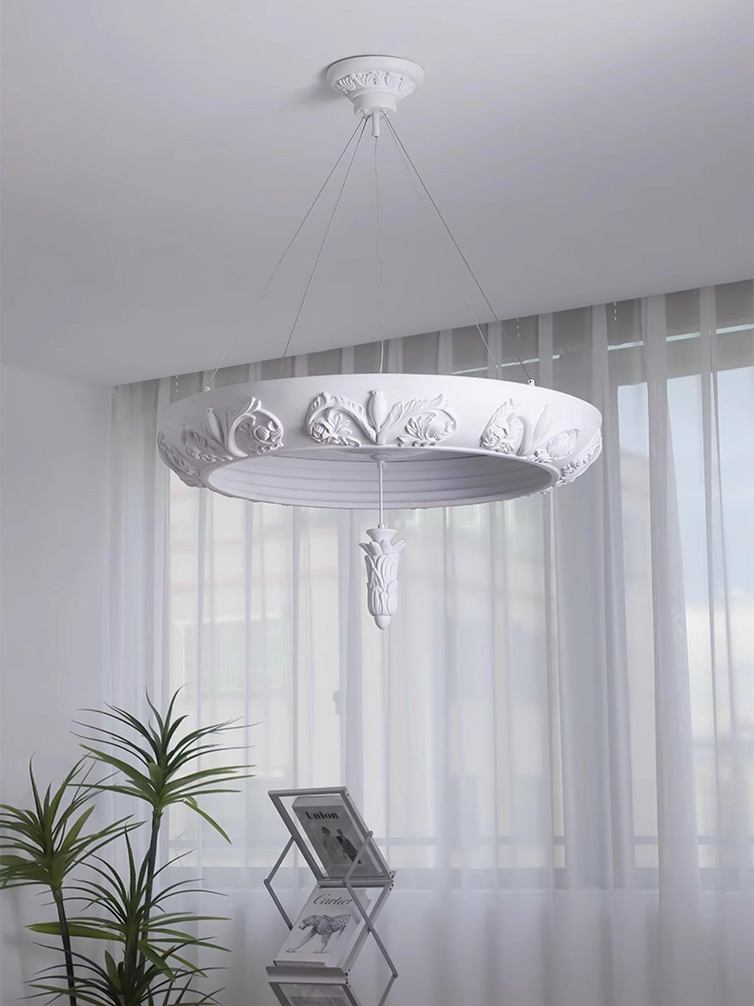 Artistic Carved Plaster Chandelier - Lumpaz