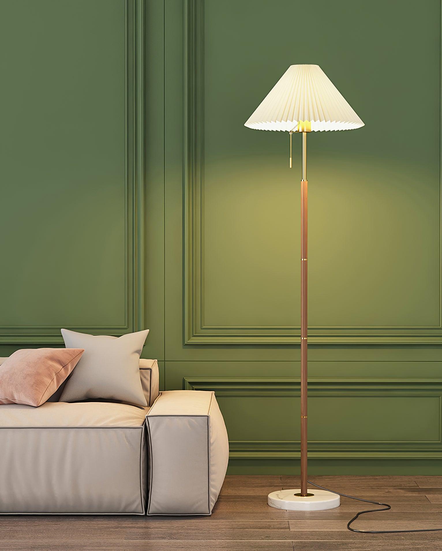 Vintage Pleated Floor Lamp - Lumpaz
