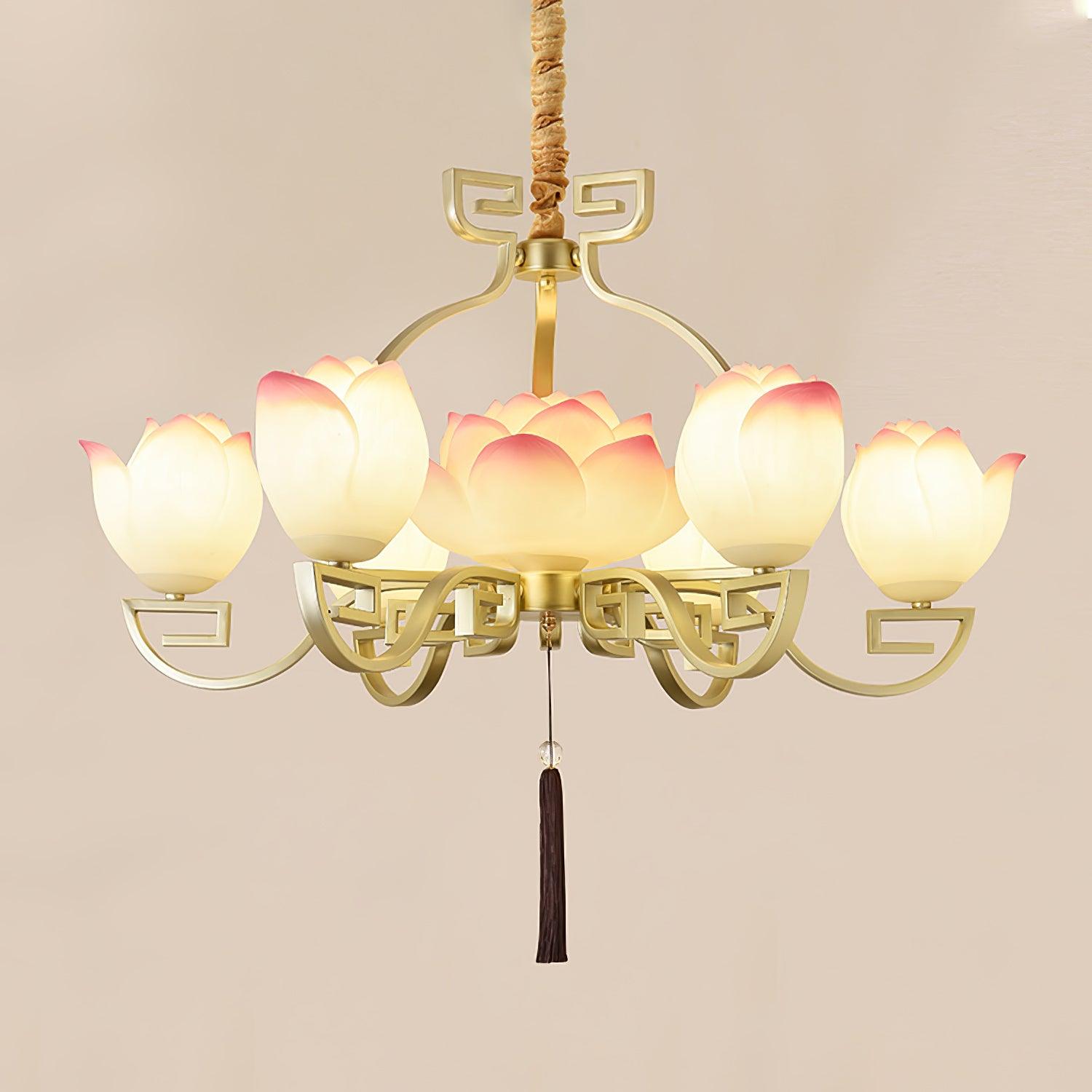Lotus Bloom Chandelier - Lumpaz