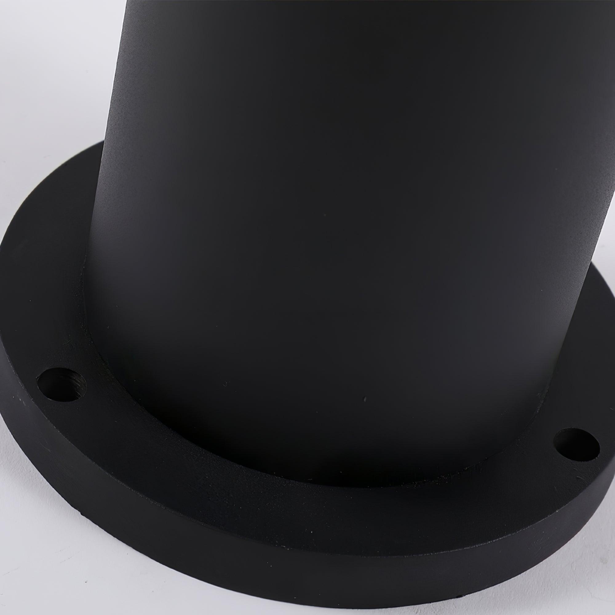 Black Cylindrical Garden Outdoor Light - Lumpaz