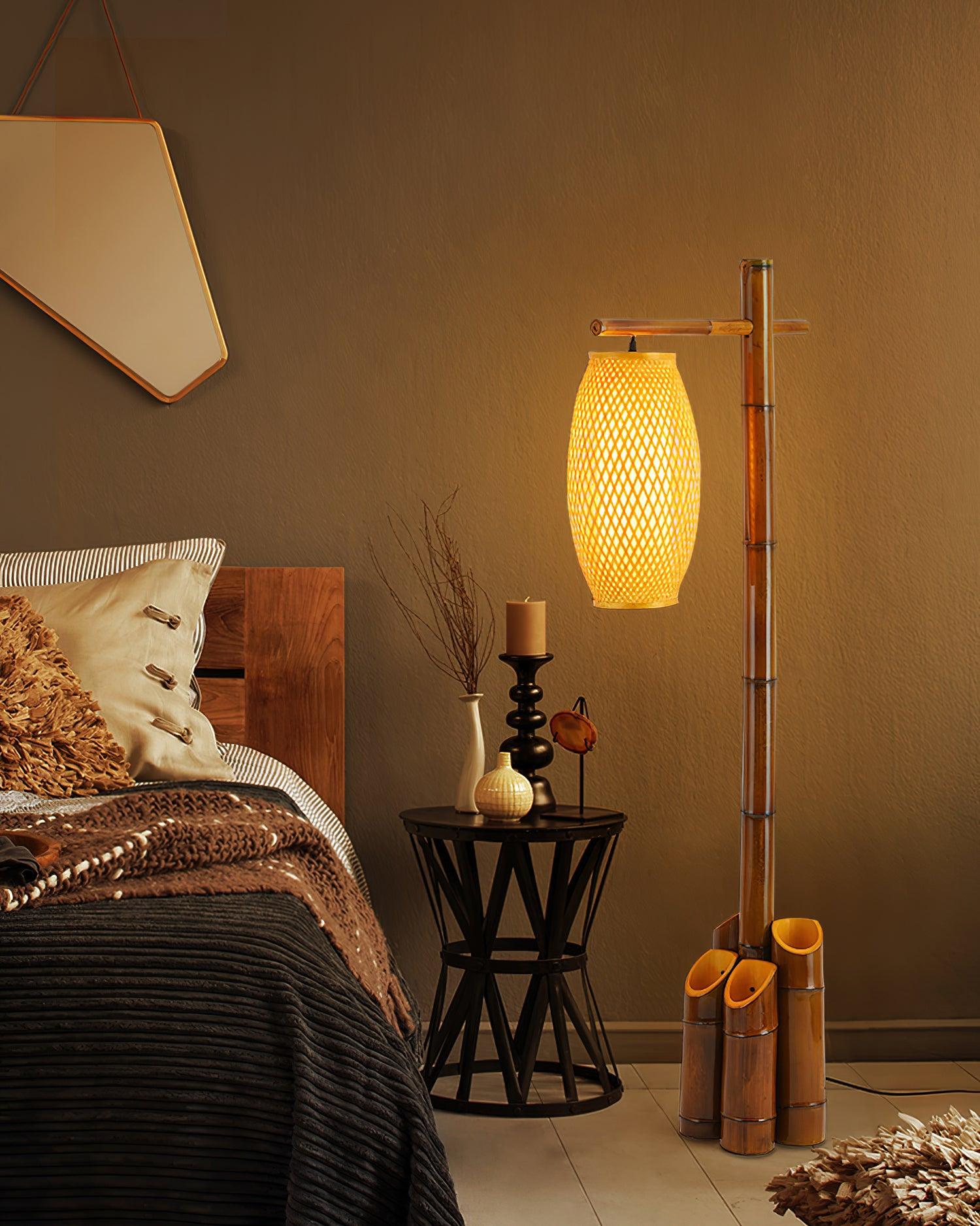 Zen Bamboo Tube Floor Lamp - Lumpaz