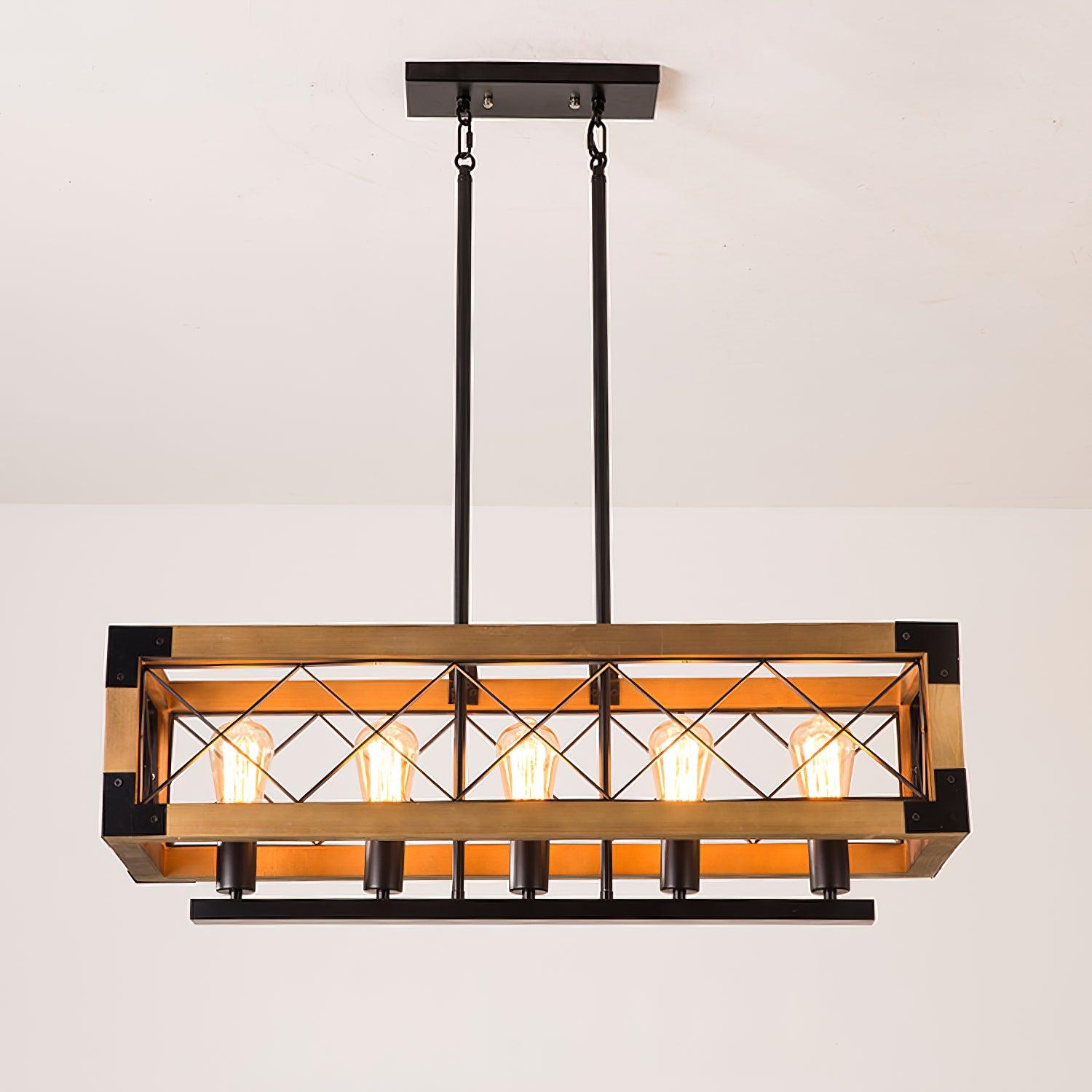 Kitchen Island Rectangle Chandelier - Lumpaz