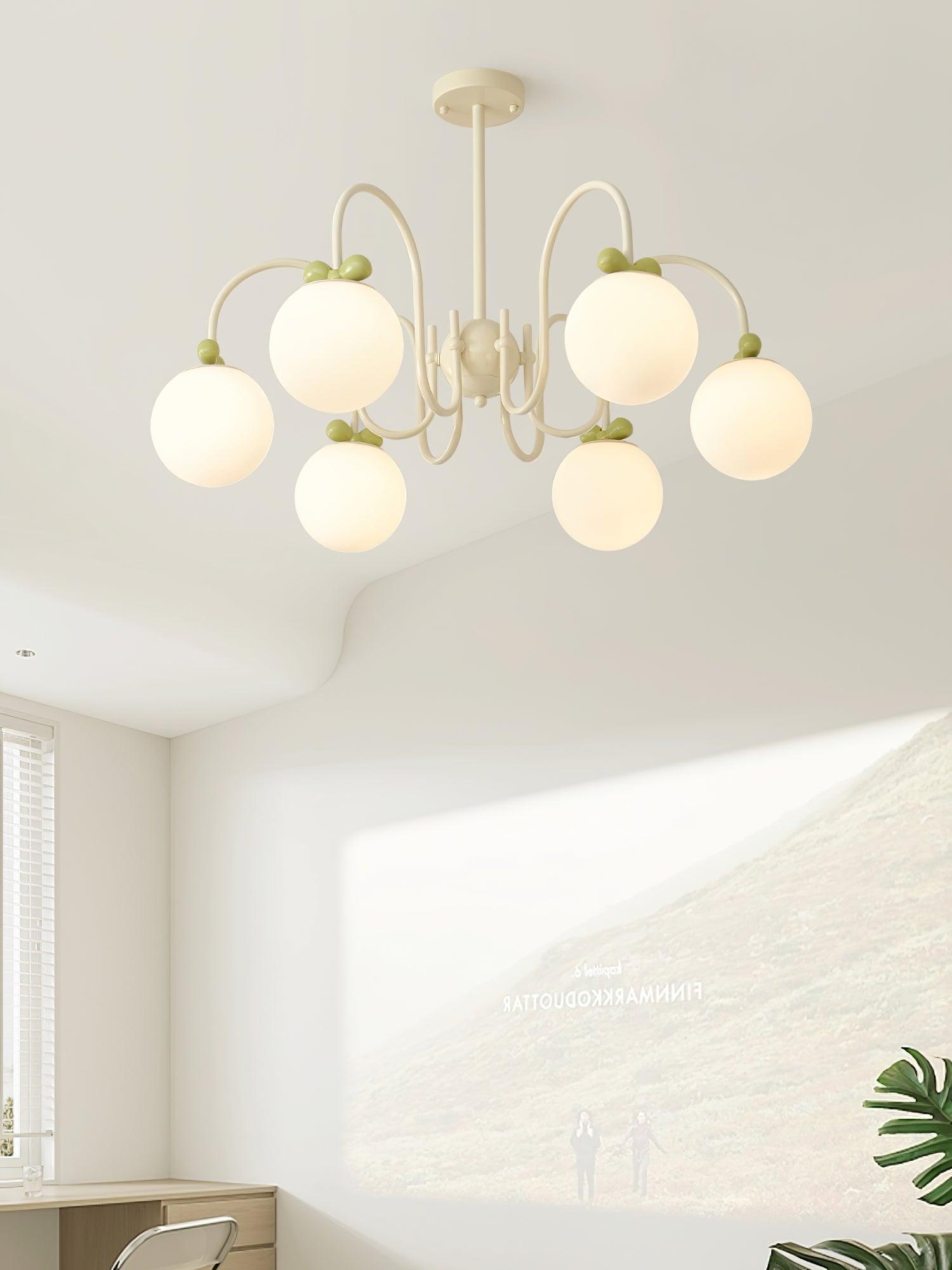 Cream Cherry Chandelier - Lumpaz