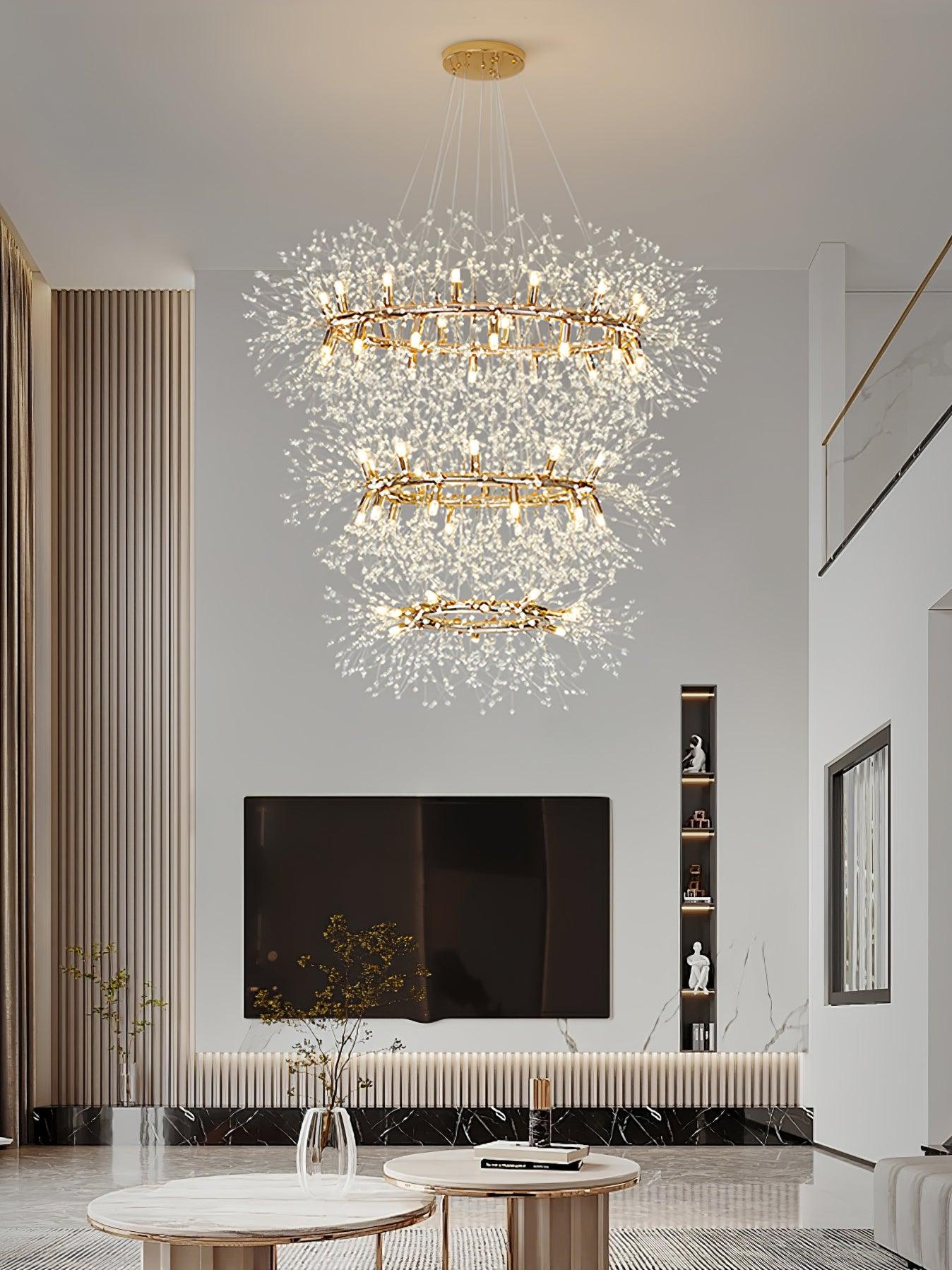 Dandelion Round Chandelier - Lumpaz