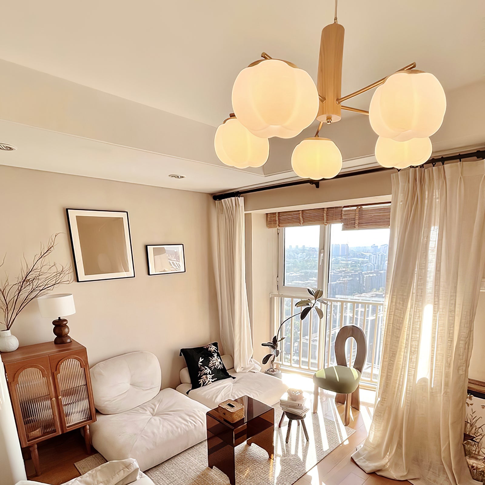 Cotton Balls Chandelier - Lumpaz