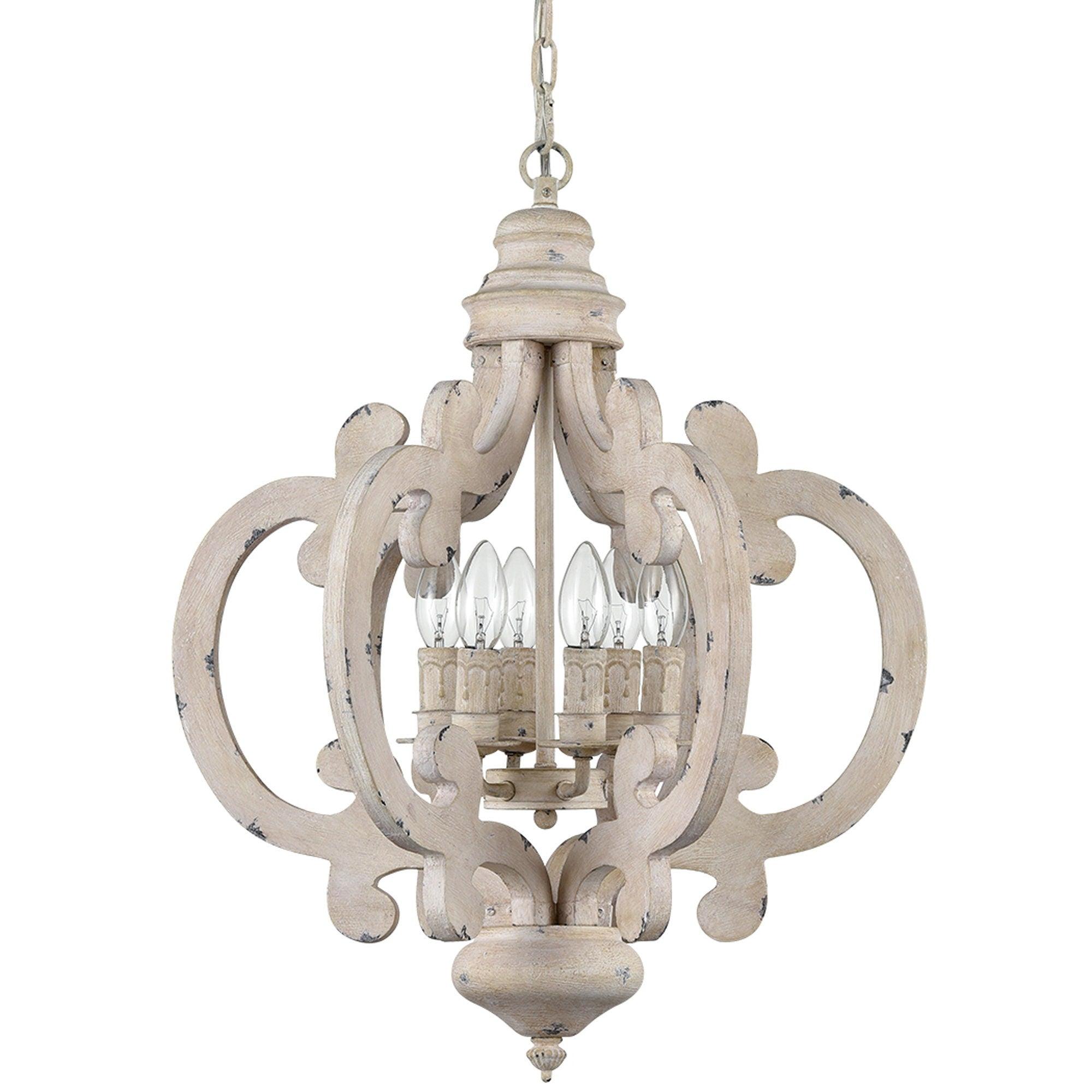 Antique White Style Chandelier - Lumpaz