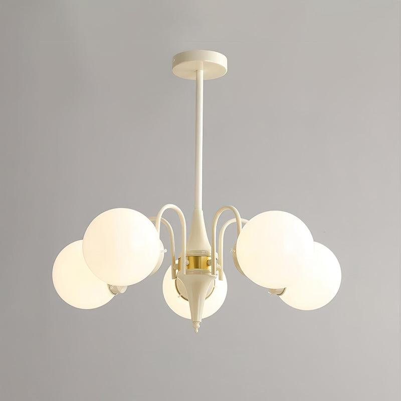 Cream Ball Chandelier - Lumpaz
