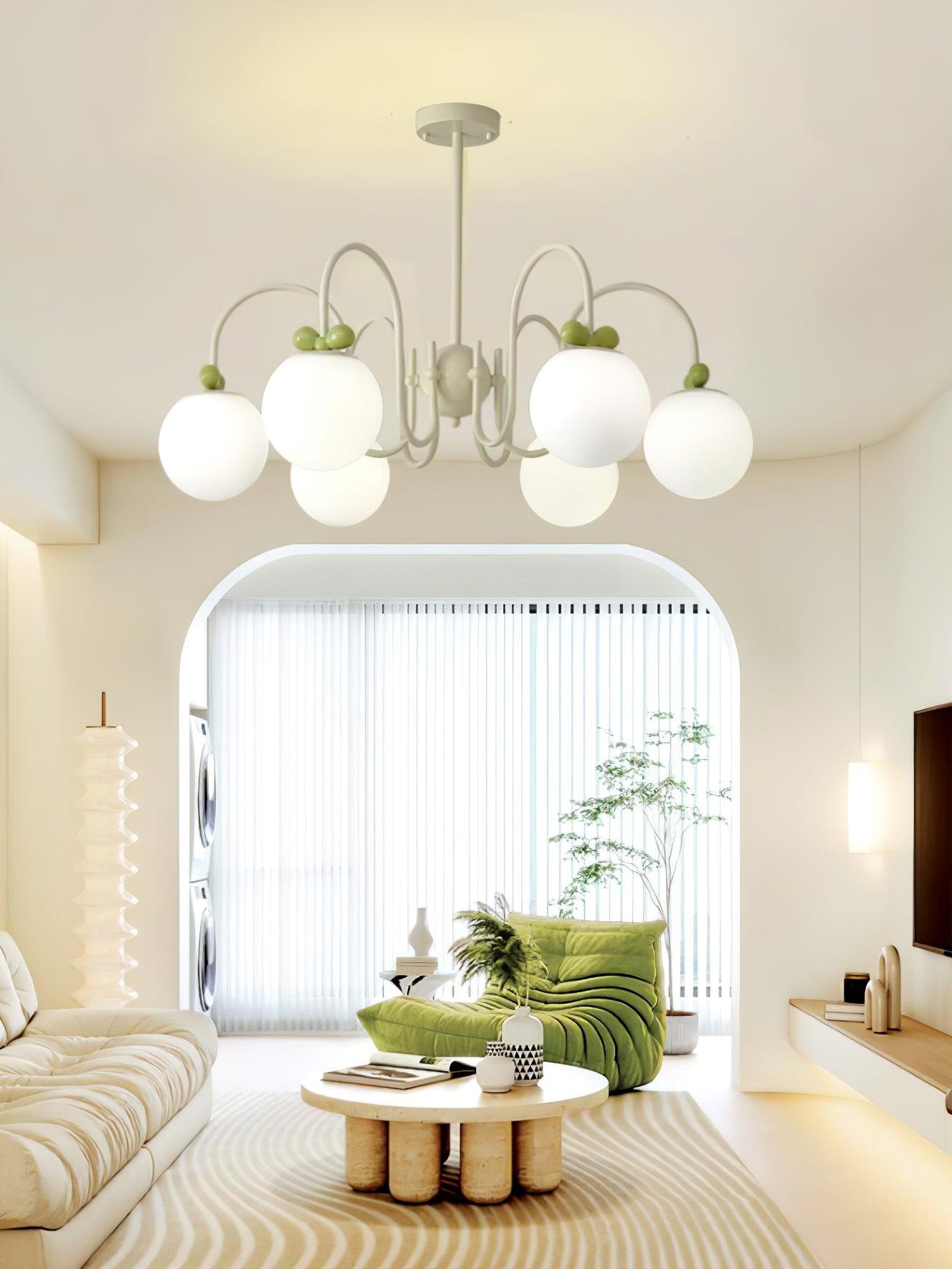 Cream Cherry Chandelier - Lumpaz