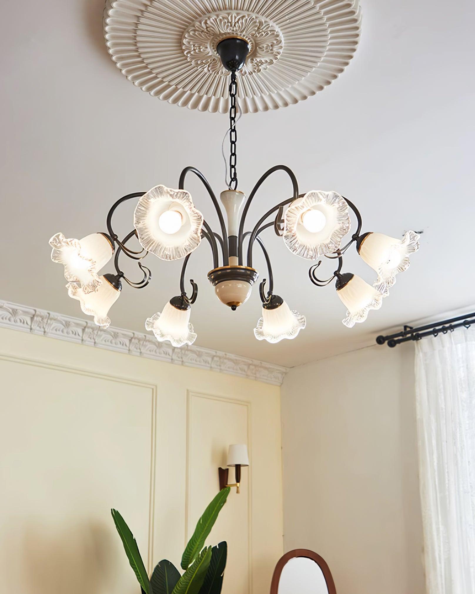 Luce Black Chandelier - Lumpaz