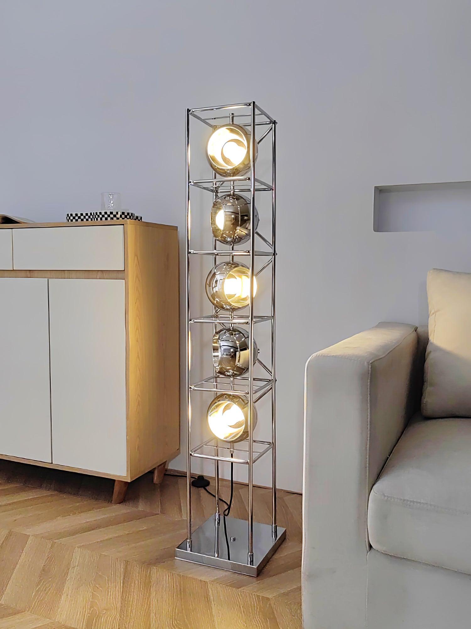 Tower of Spheres Floor Lamp - Lumpaz