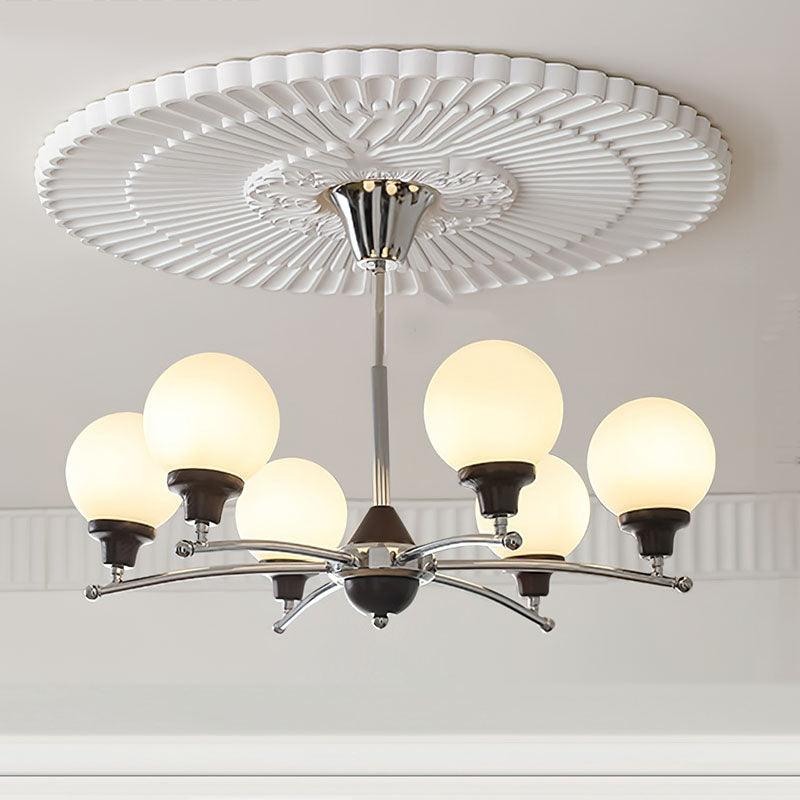Walnut Glass Ball Chandelier - Lumpaz