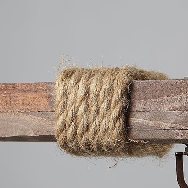 Vintage Wood Glass Chandeliers - Lumpaz