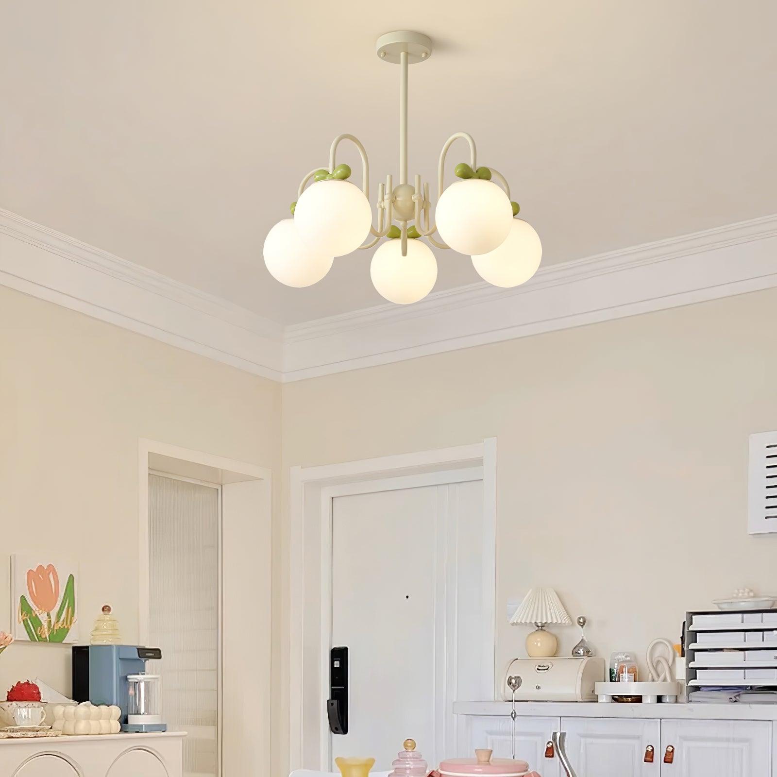Cream Cherry Chandelier - Lumpaz
