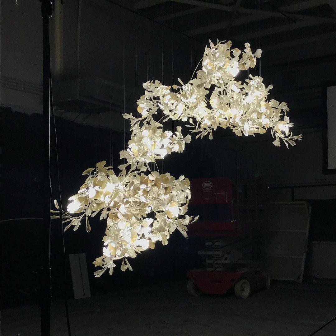 Gingko Combination Chandelier - Lumpaz