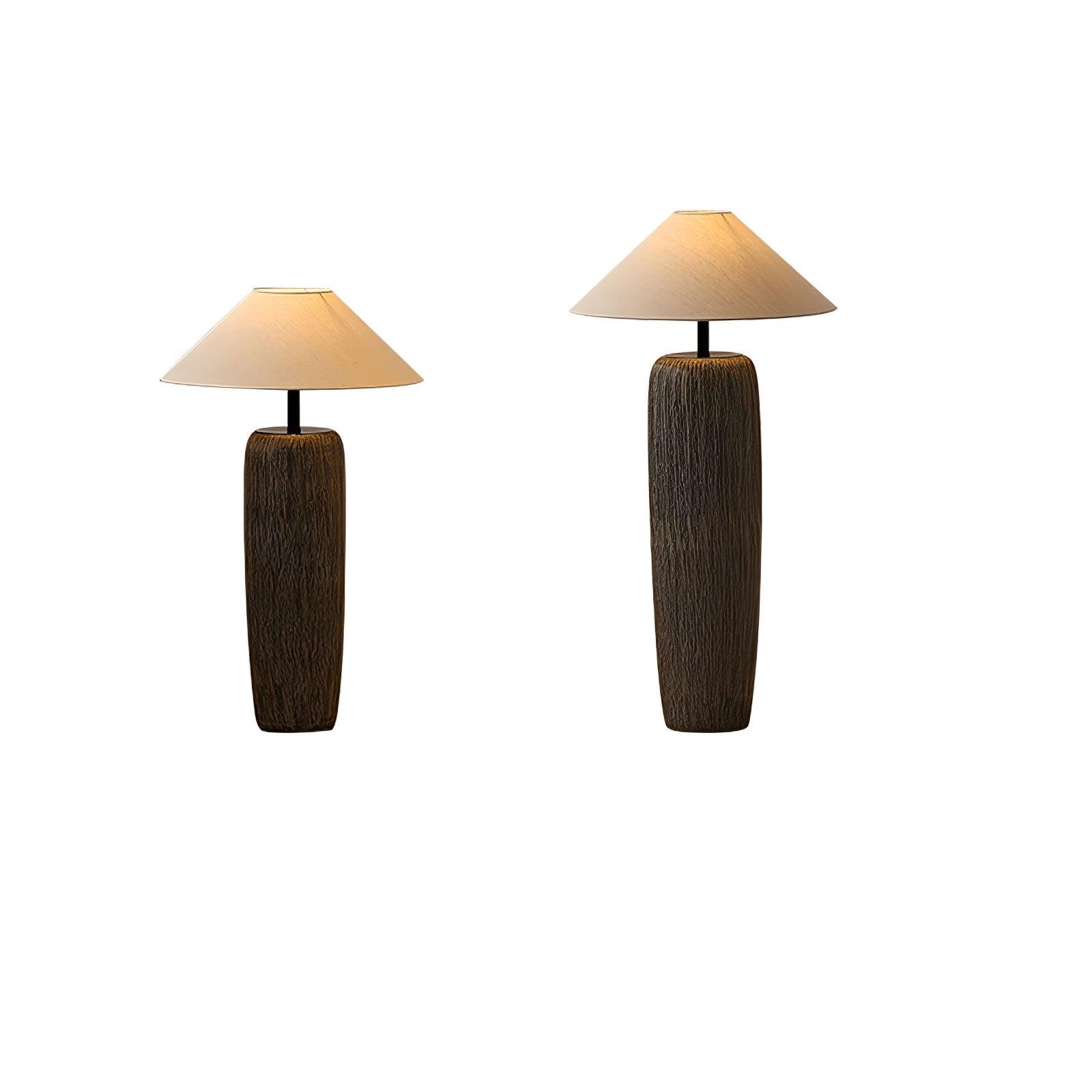 Weathered Wood Grain Floor Lamp - Lumpaz