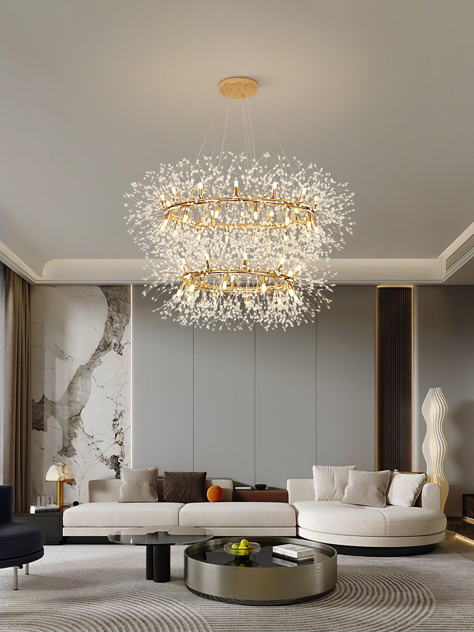 Dandelion Round Chandelier - Lumpaz