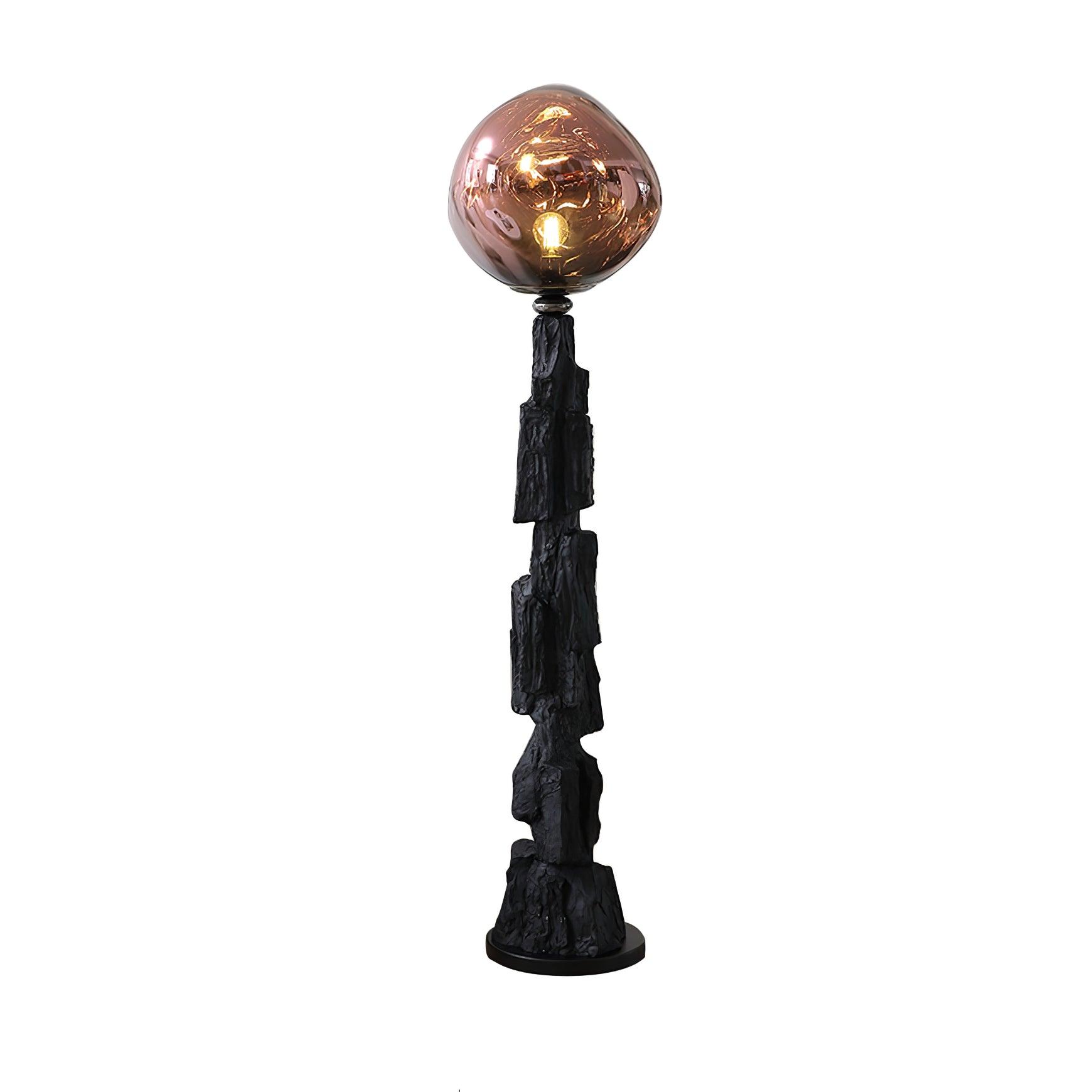 Charcoal Lava Floor Lamp - Lumpaz