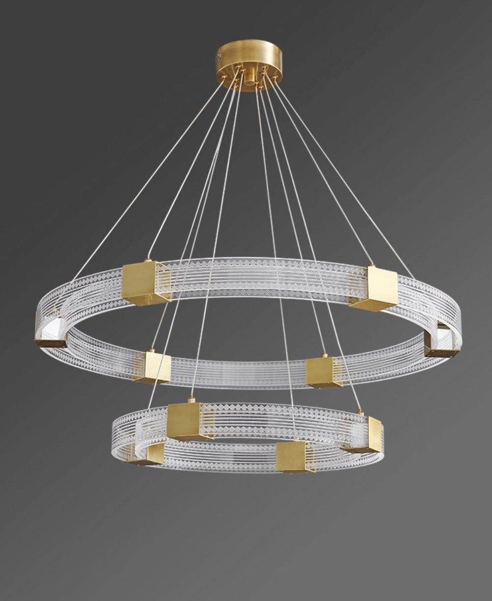 Parallel Ring LED Chandelier - Lumpaz