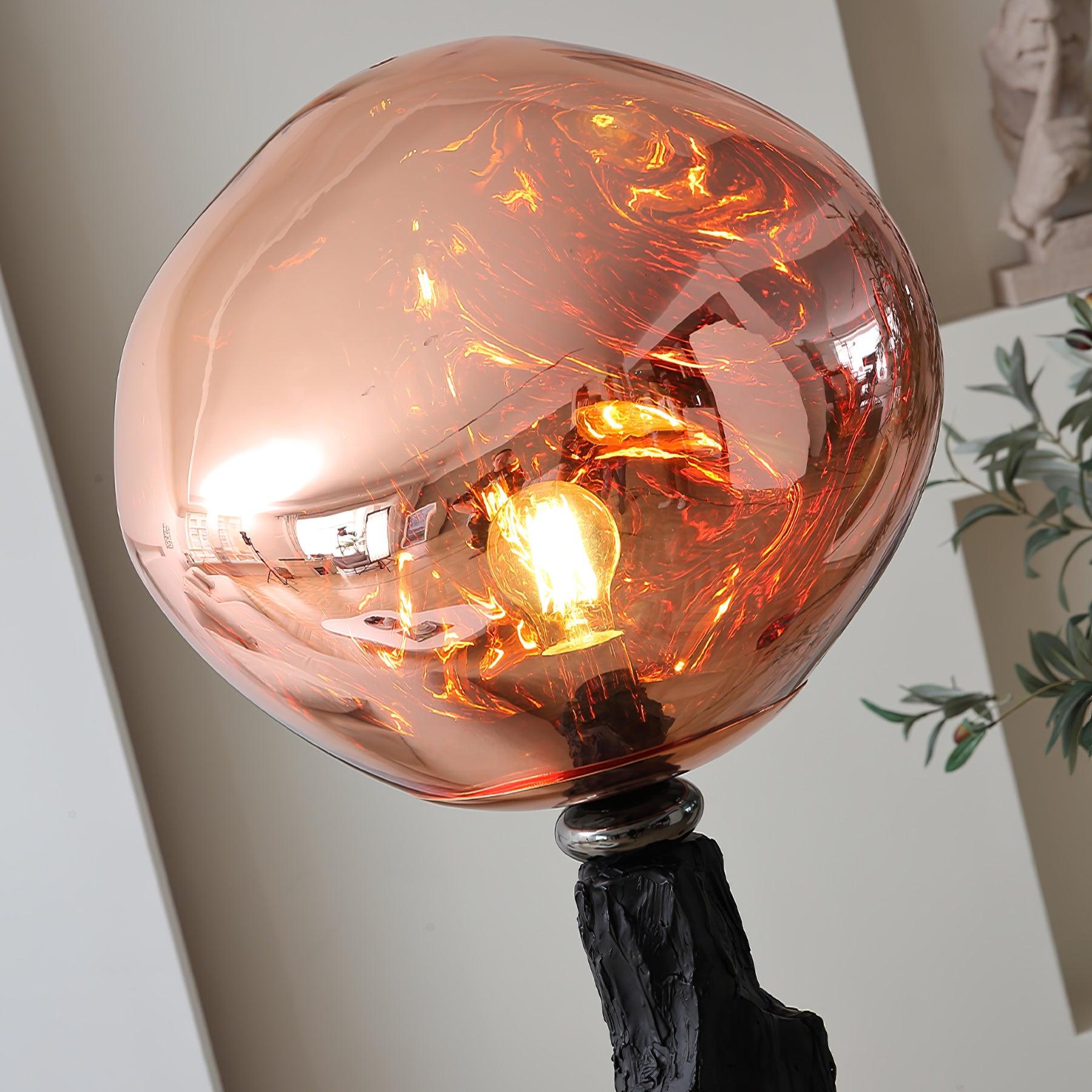Charcoal Lava Floor Lamp - Lumpaz