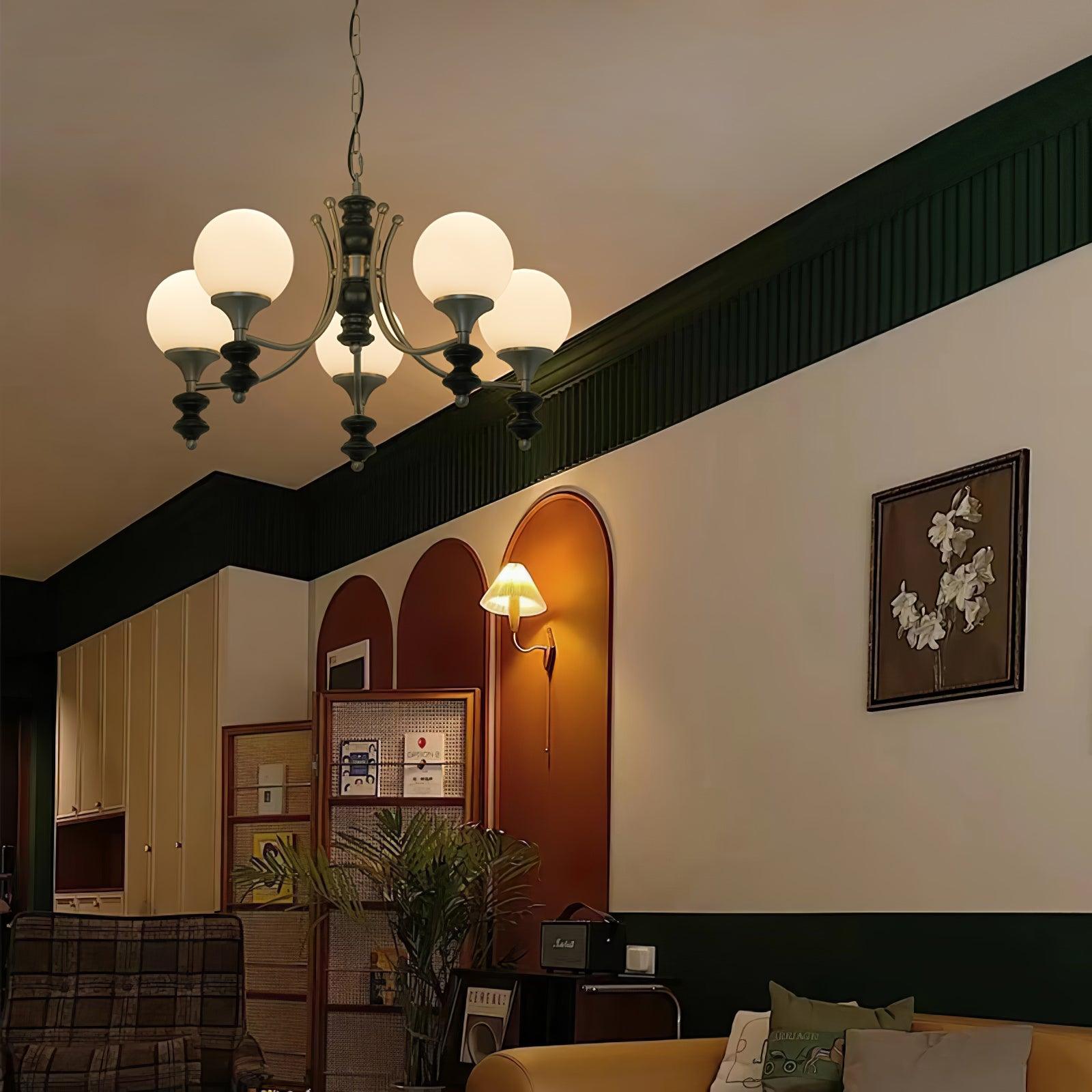 Tina Wooden Chandelier - Lumpaz