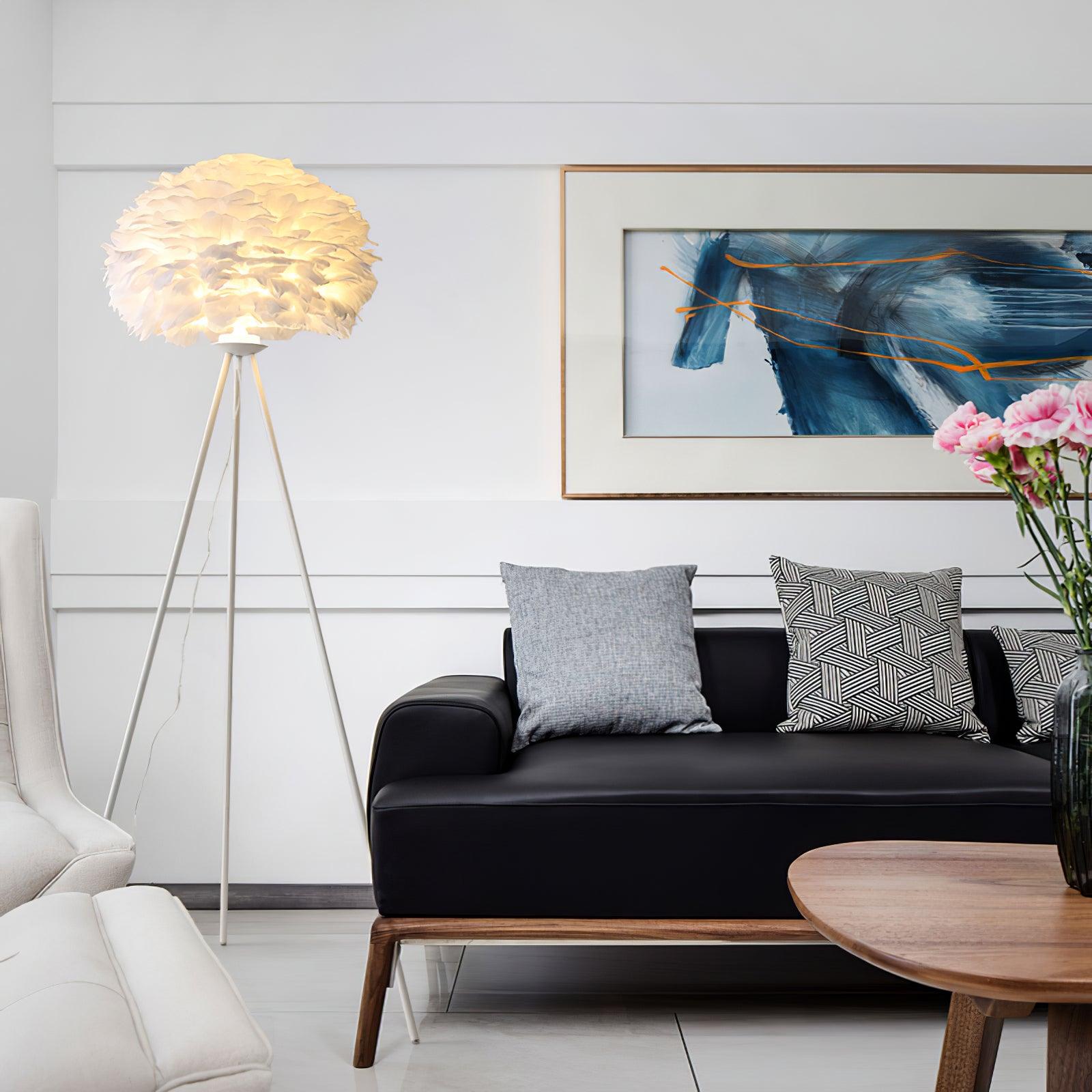 Eos Feather Floor Lamp - Lumpaz