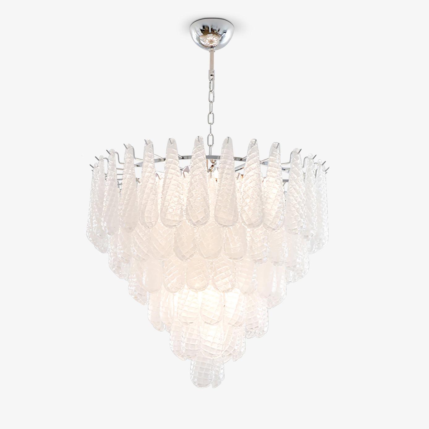 Grid Glass Waterfall Chandelier - Lumpaz