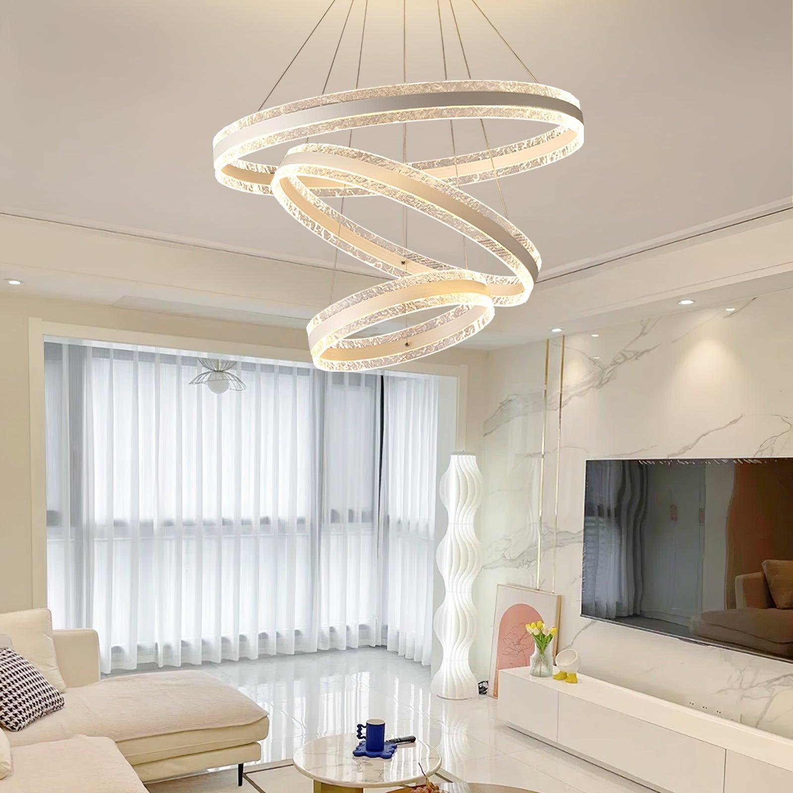Modern Circle LED Chandelier - Lumpaz