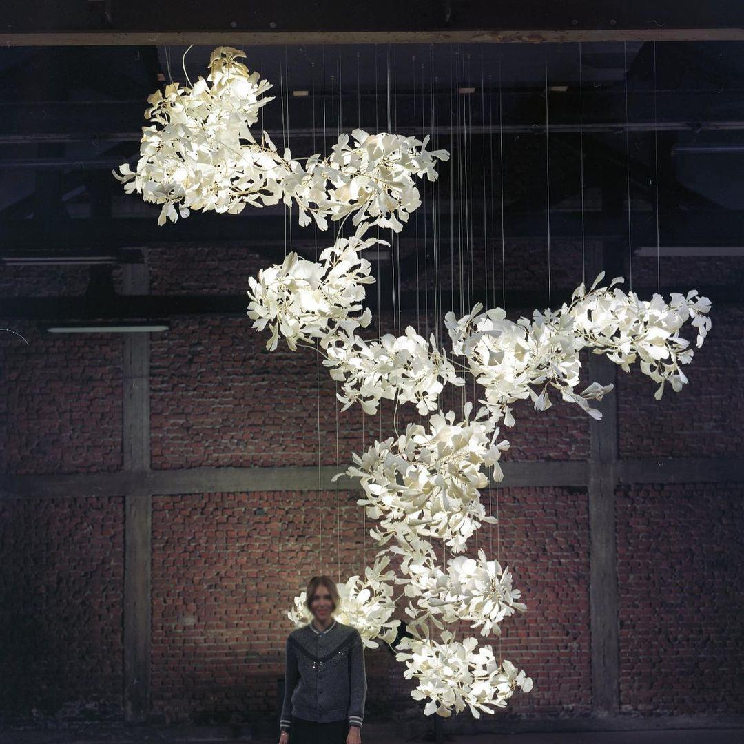 Gingko Combination Chandelier - Lumpaz