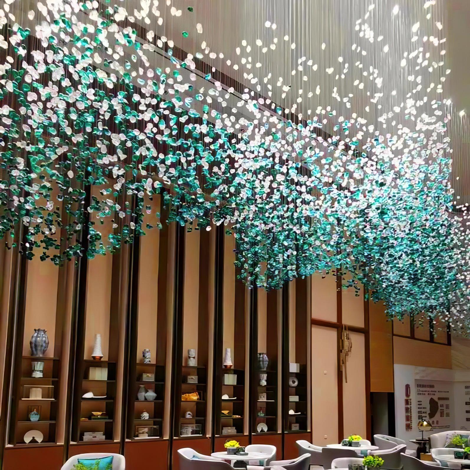 Multicolor Crystal Stone Chandelier - Lumpaz