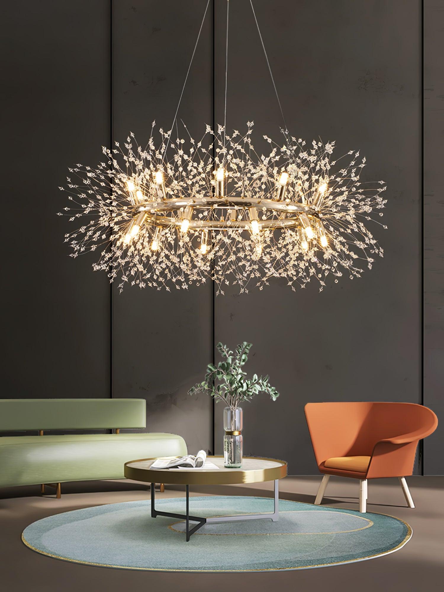 Dandelion Round Chandelier - Lumpaz