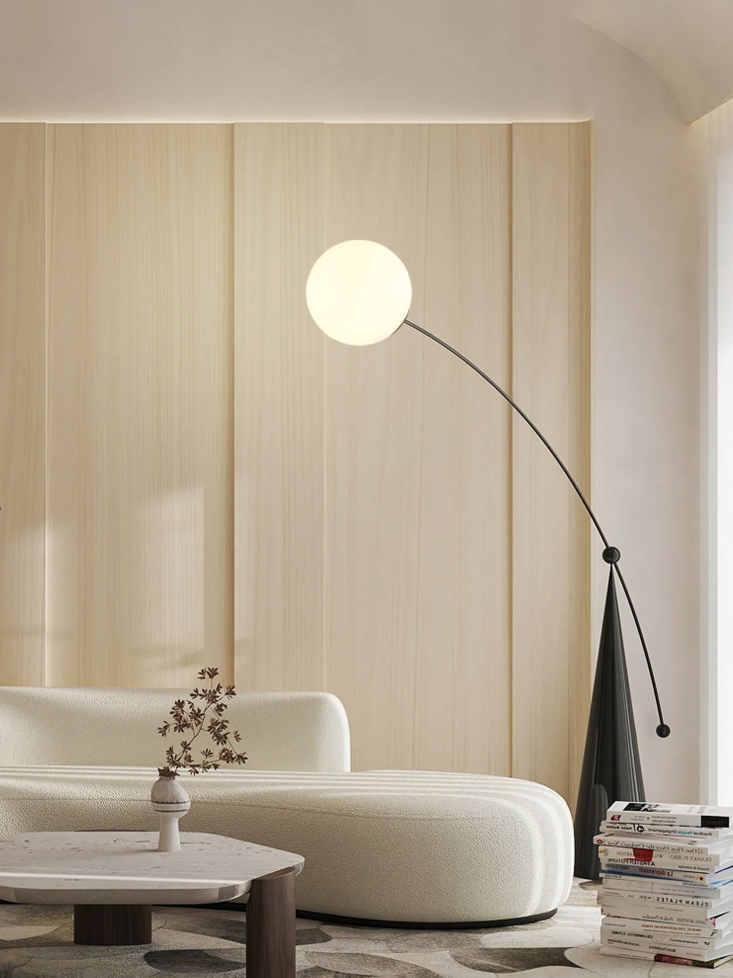 Opal Arc Floor Lamp - Lumpaz