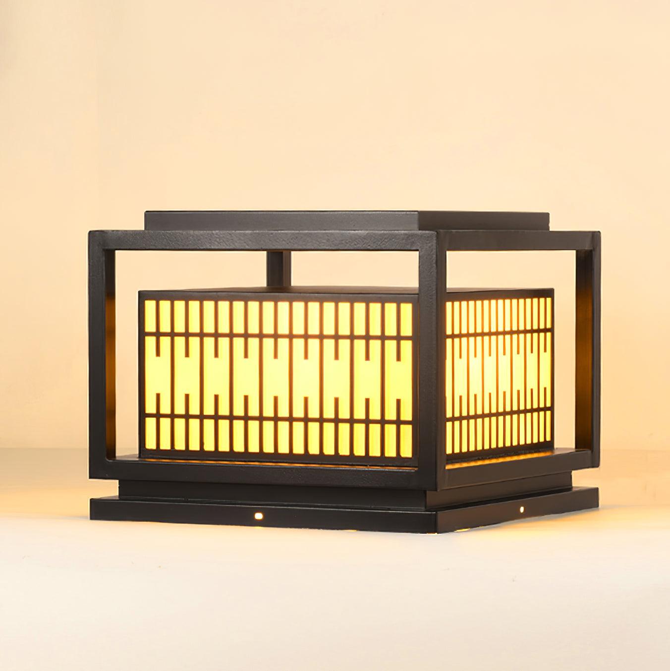 Window Grille Outdoor Post Light - Lumpaz