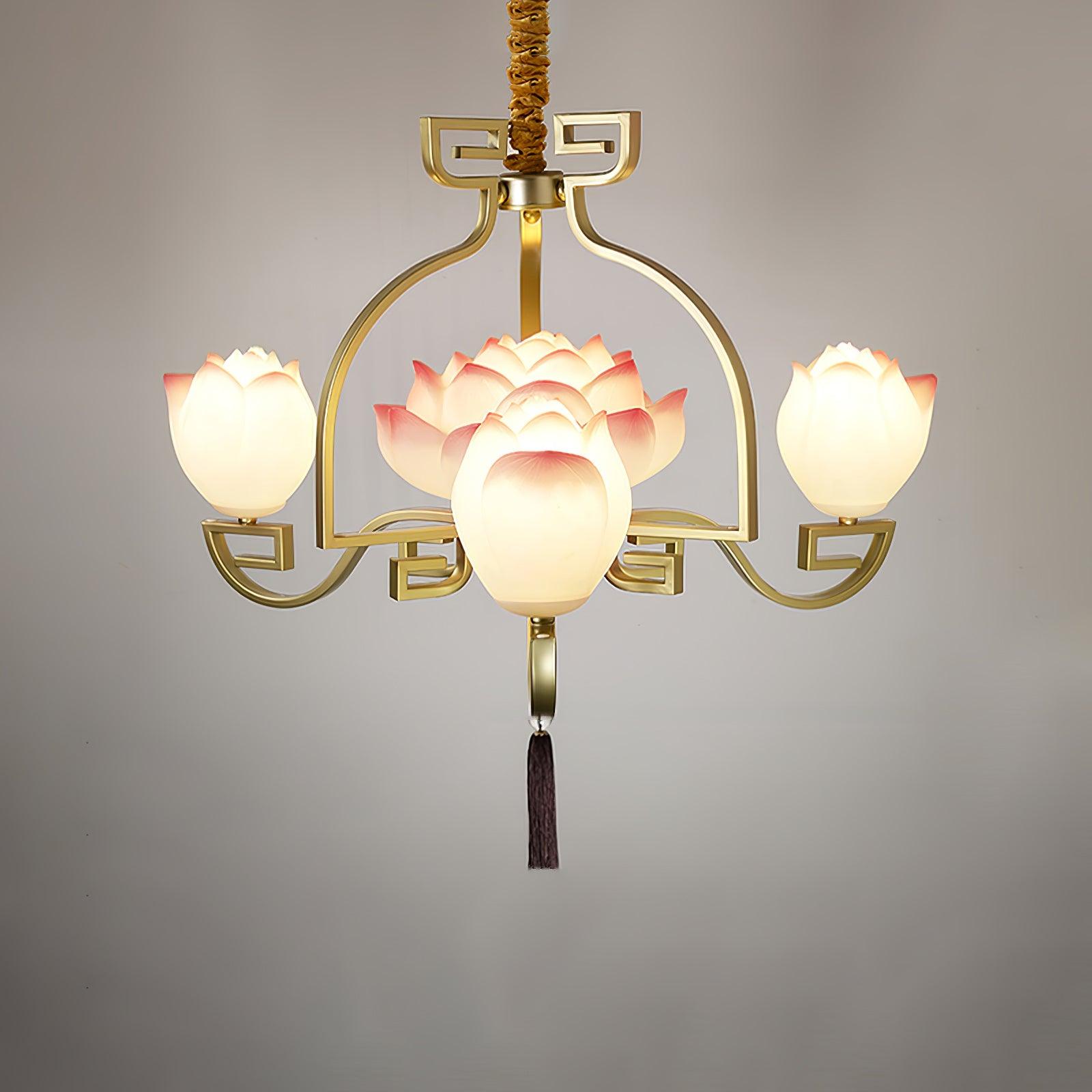 Lotus Bloom Chandelier - Lumpaz
